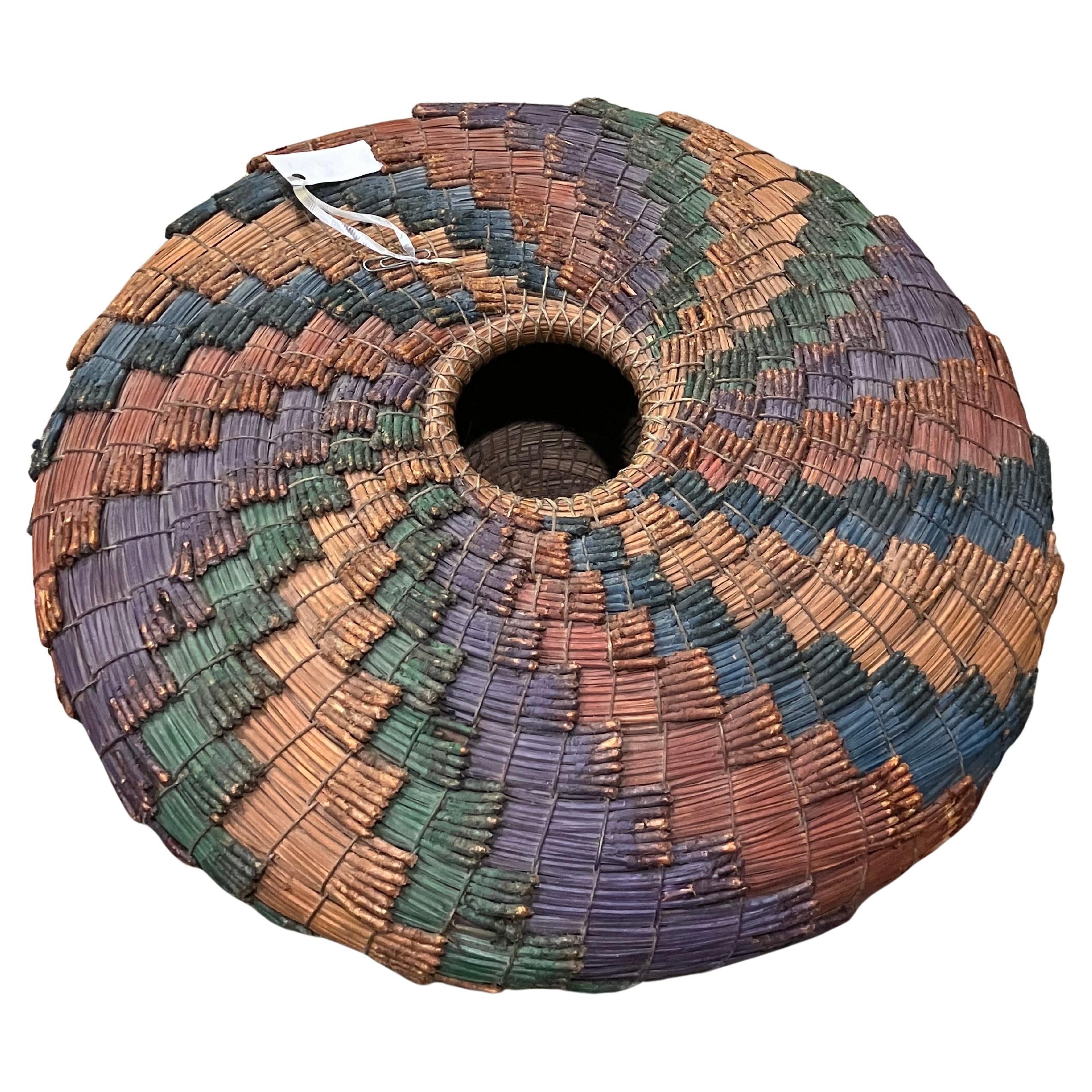 20th Century African Woven Basket en vente