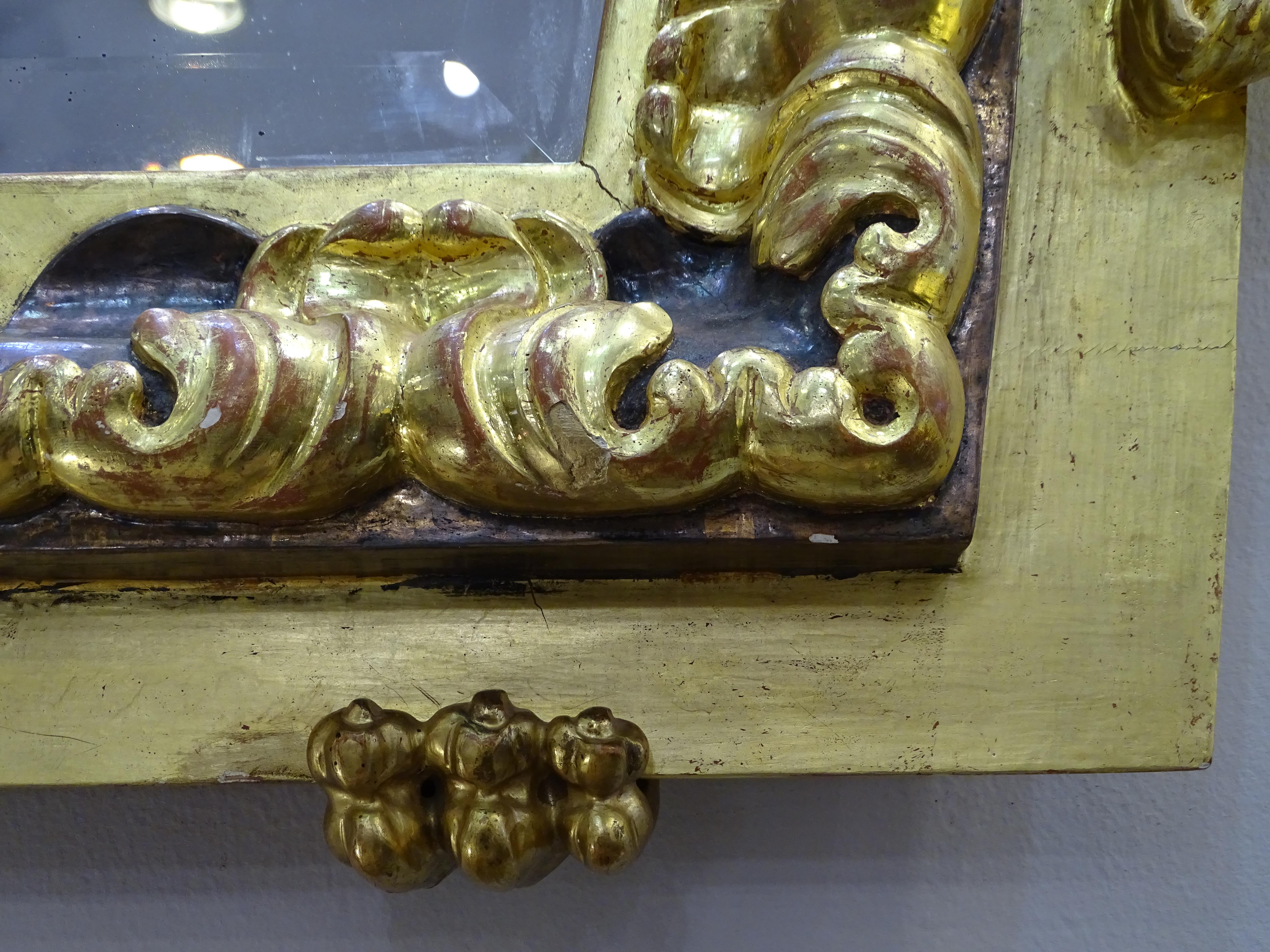 Miroir dragon d'après Gabriel Viardot, bois doré Art Nouveau du 20ème siècle 2
