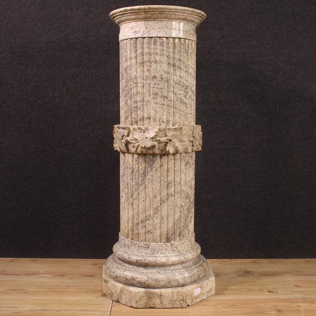 20th Century Alabaster Italian Column, 1930 In Good Condition In Vicoforte, Piedmont