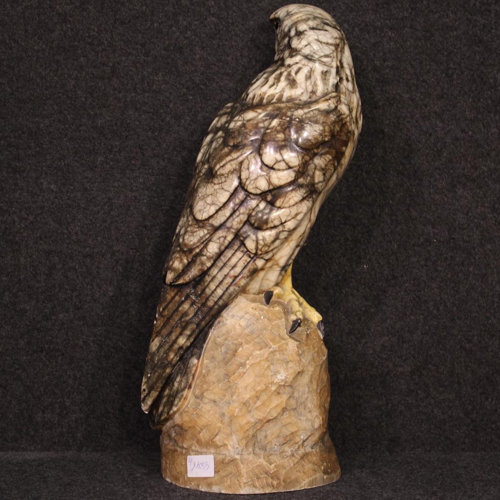 20th Century Alabaster Italian Eagle Sculpture, 1950s For Sale 3