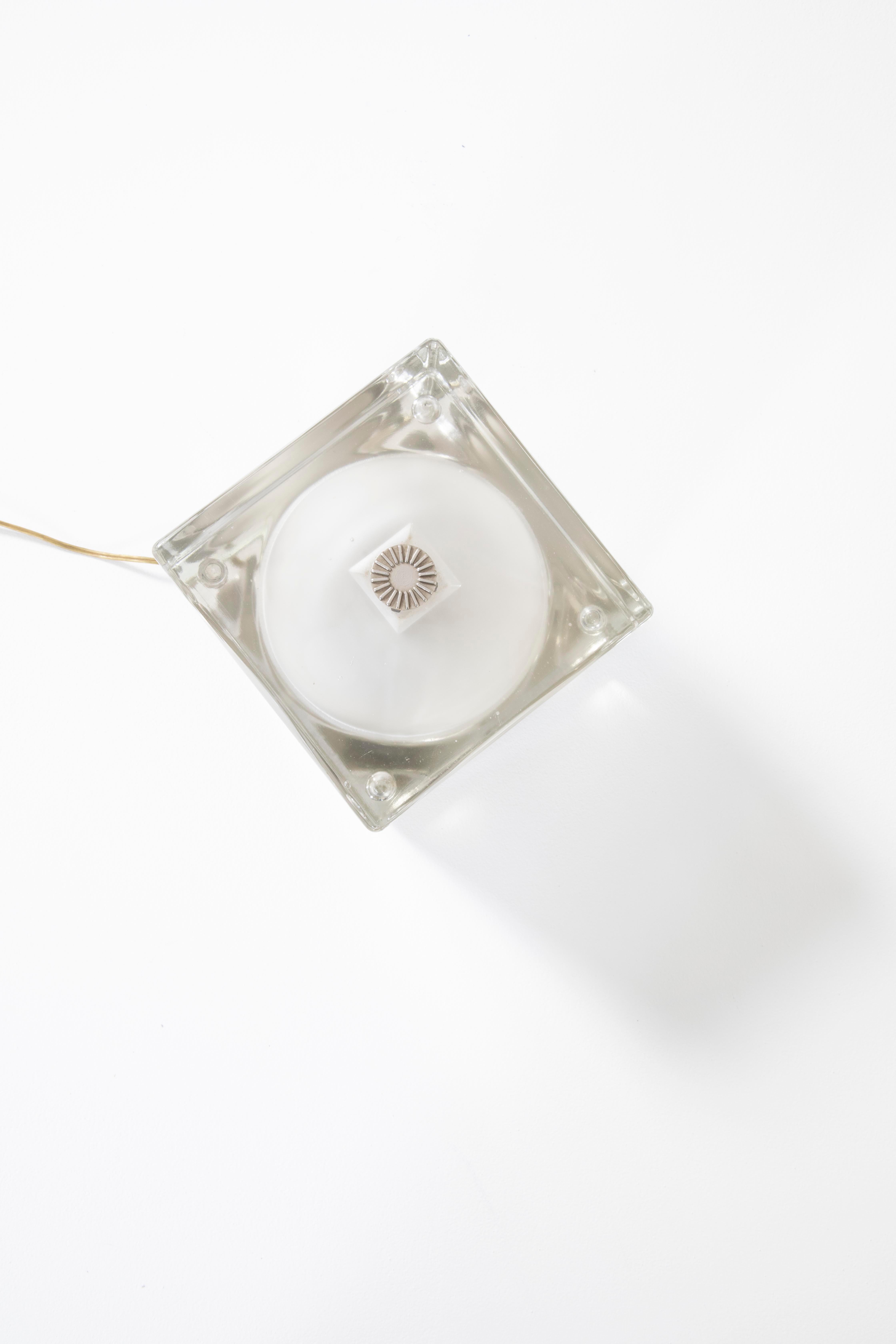 20e siècle, Alessandro Mendini Lampe de table Fidenza Vetraria Mod. Cubosfera, 60s en vente 2