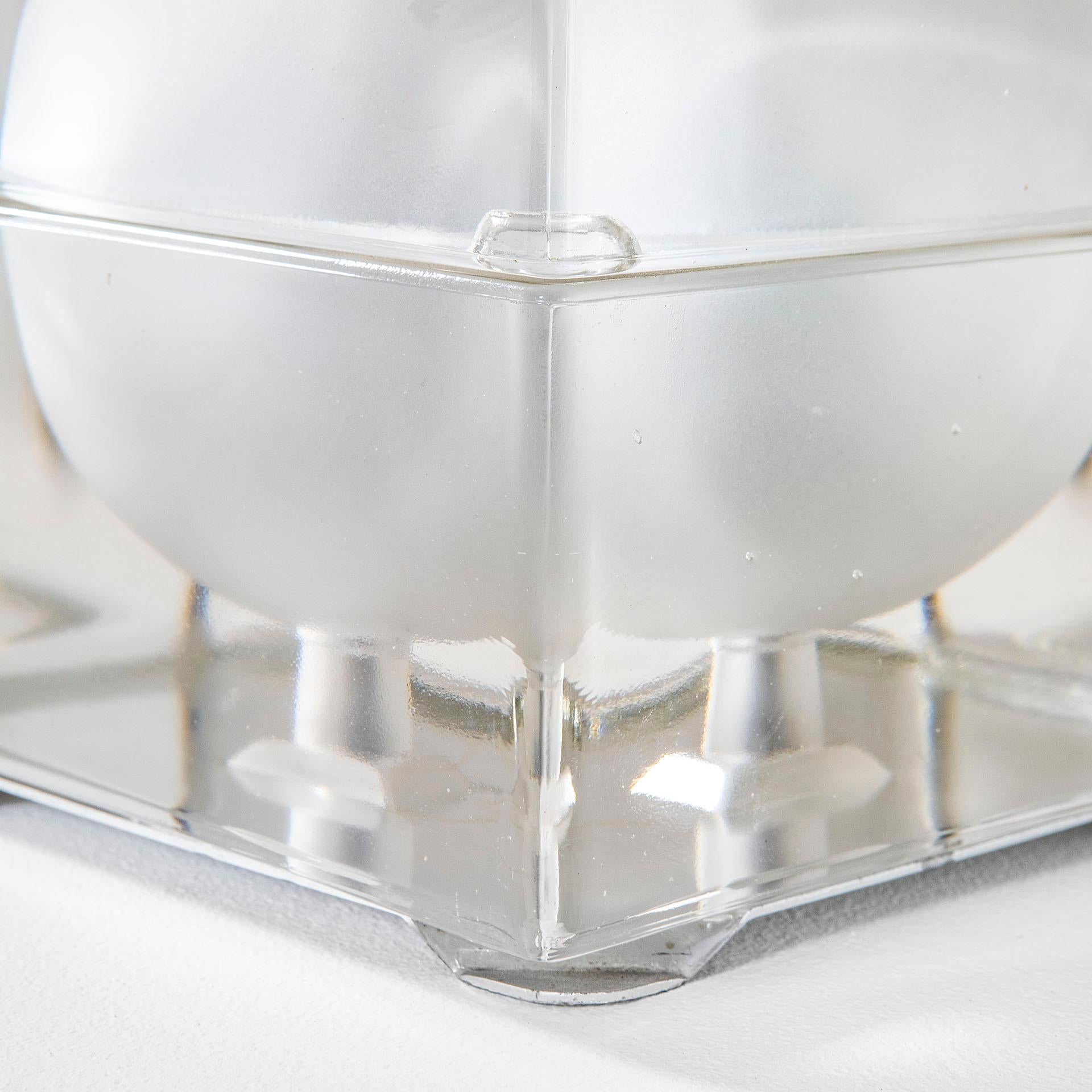 20e siècle, Alessandro Mendini Lampe de table Fidenza Vetraria Mod. Cubosfera, 60s Bon état - En vente à Turin, Turin