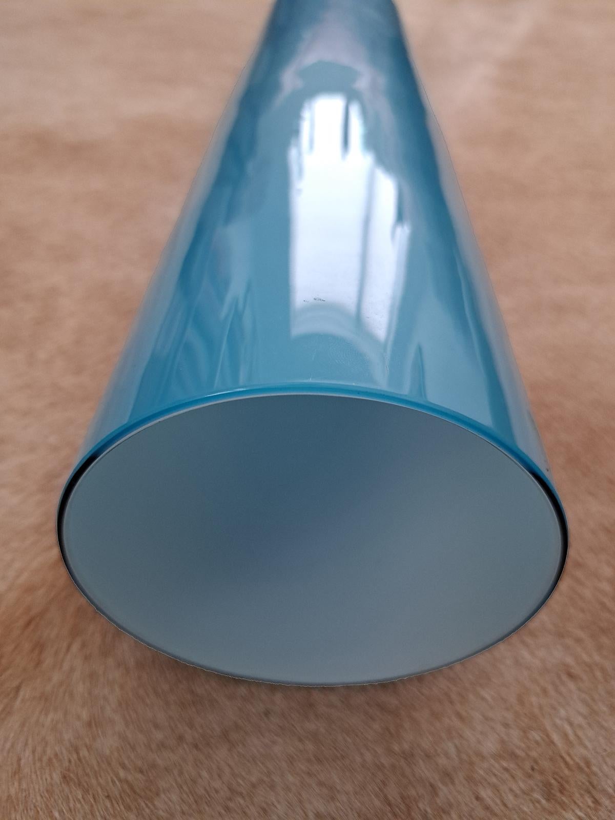 Mid-Century moderno Lampada a sospensione in vetro di Murano del XX secolo di Alessandro Pianon per Vistosi, blu in vendita