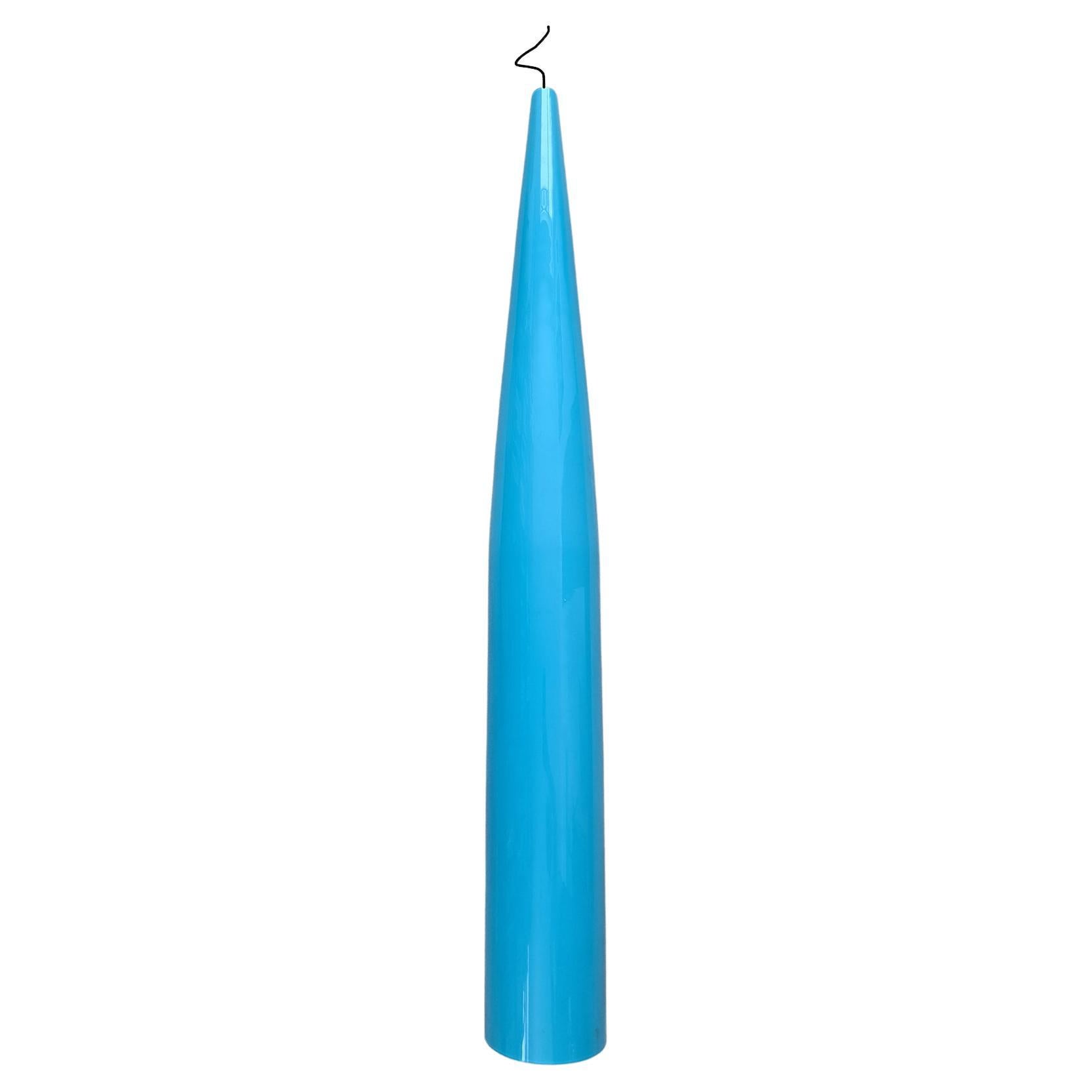 Lampada a sospensione in vetro di Murano del XX secolo di Alessandro Pianon per Vistosi, blu in vendita