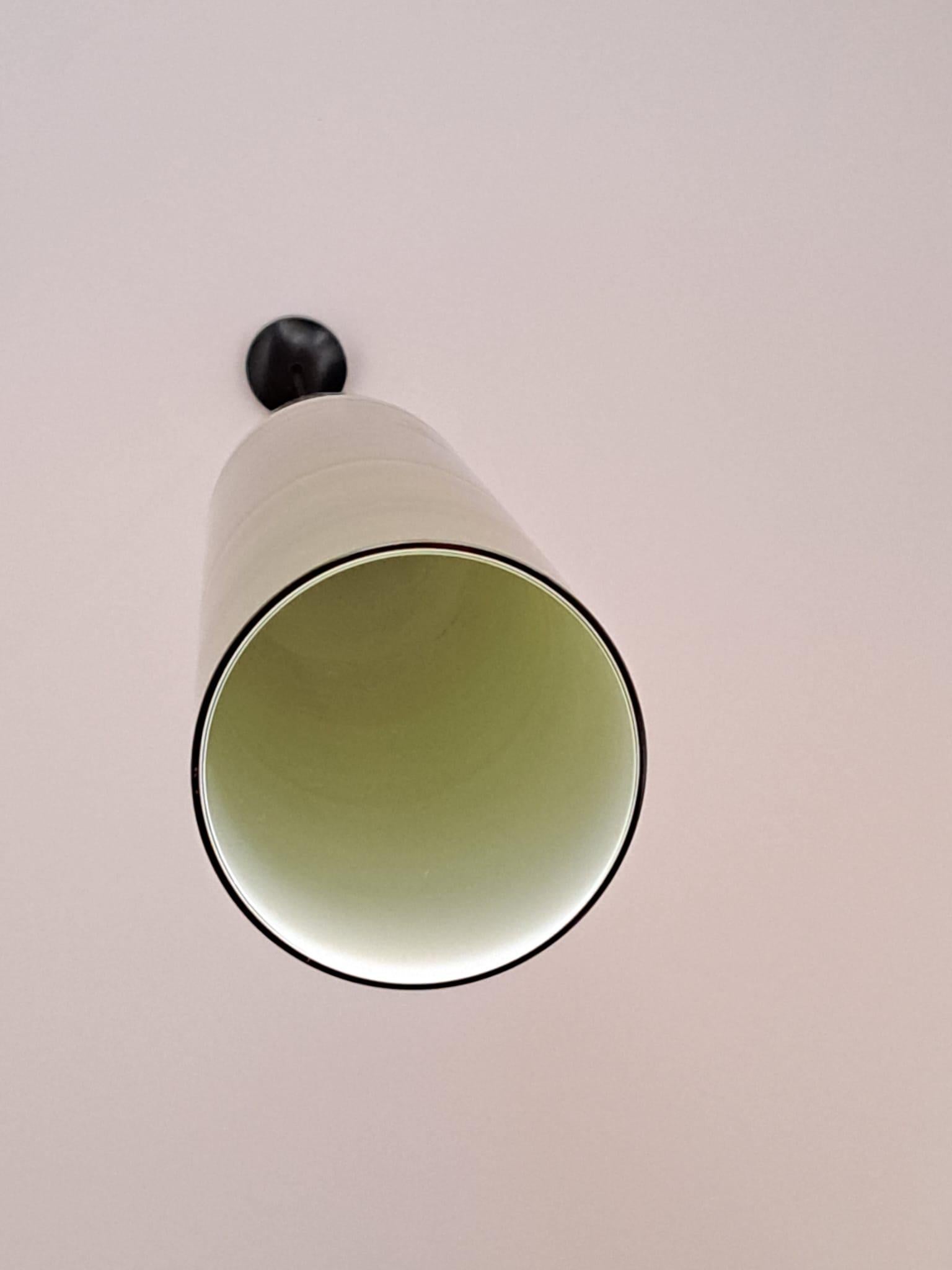 Italiano Lampada a sospensione in vetro di Murano del XX secolo di Alessandro Pianon per Vistosi, Verde in vendita