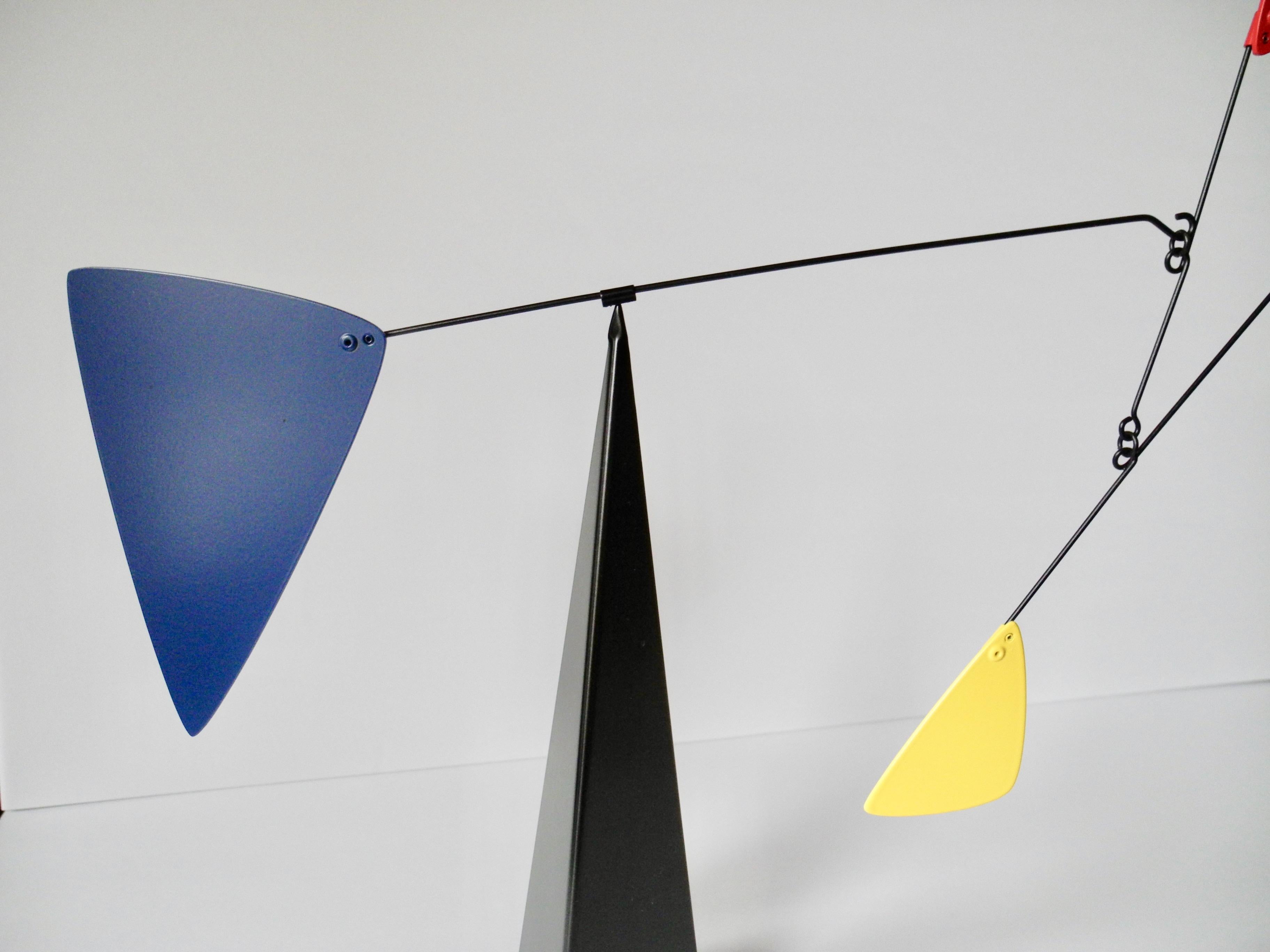 20th Century Alexander Calder Style Standing Kinetic Modern Mobile Sculpture 3