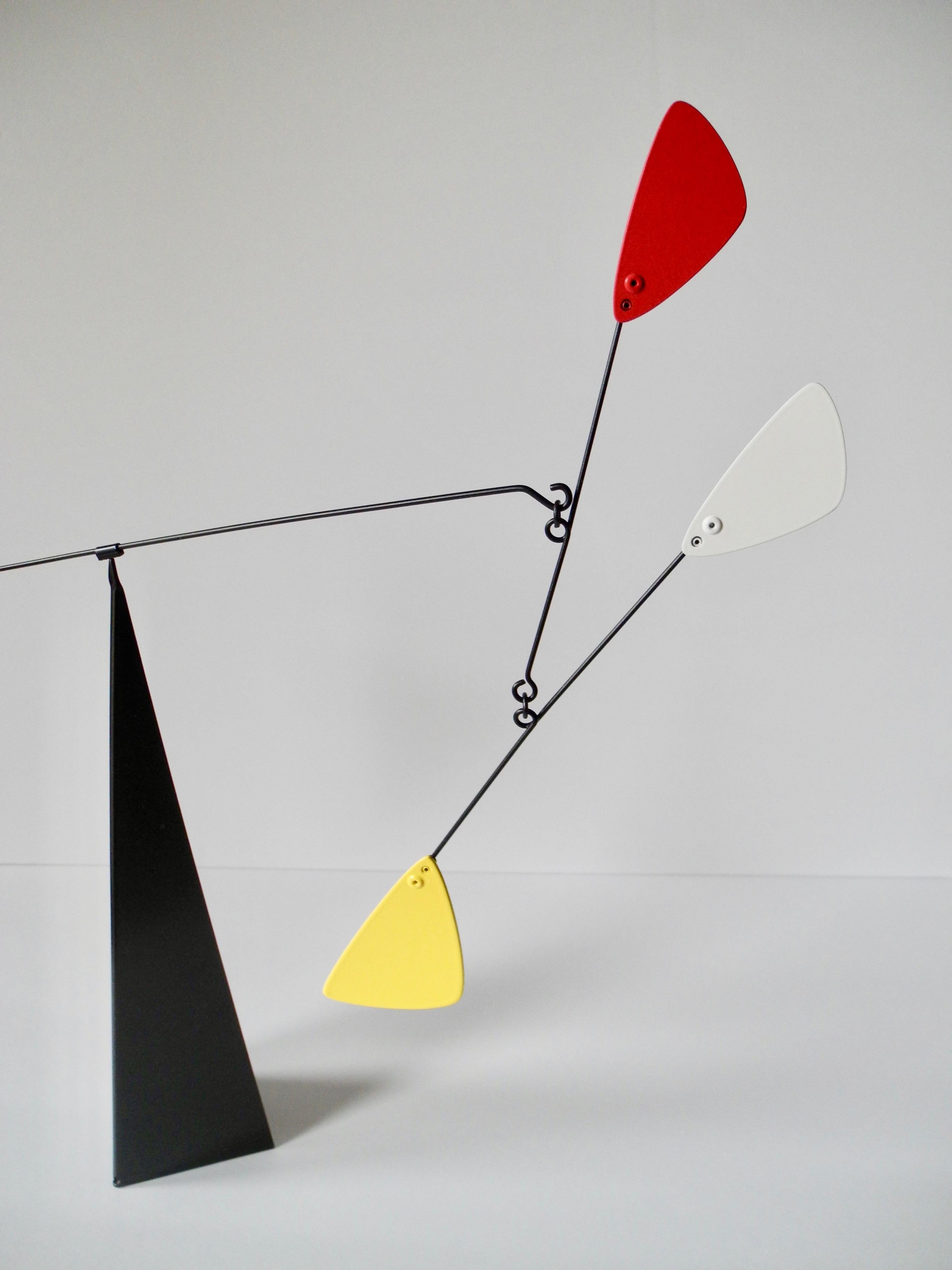 20th Century Alexander Calder Style Standing Kinetic Modern Mobile Sculpture 4