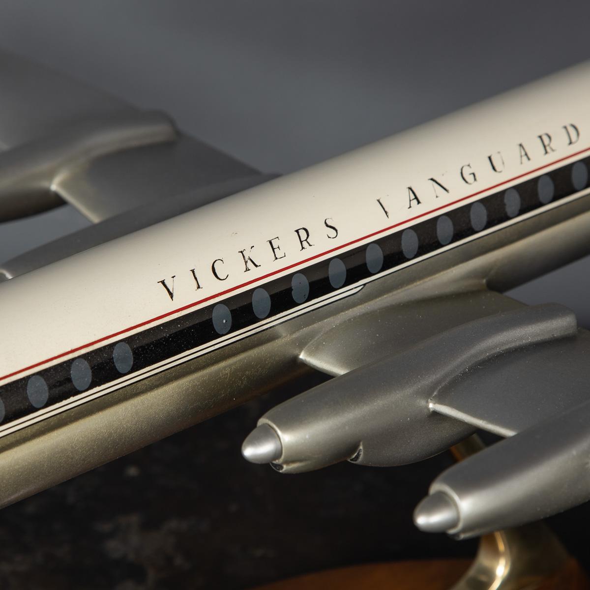 20th Century Aluminium Model of a Vickers Vanguard 950 Airplane 9