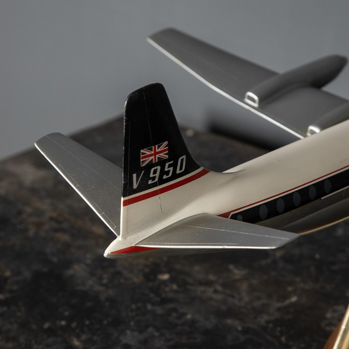 20th Century Aluminium Model of a Vickers Vanguard 950 Airplane 12