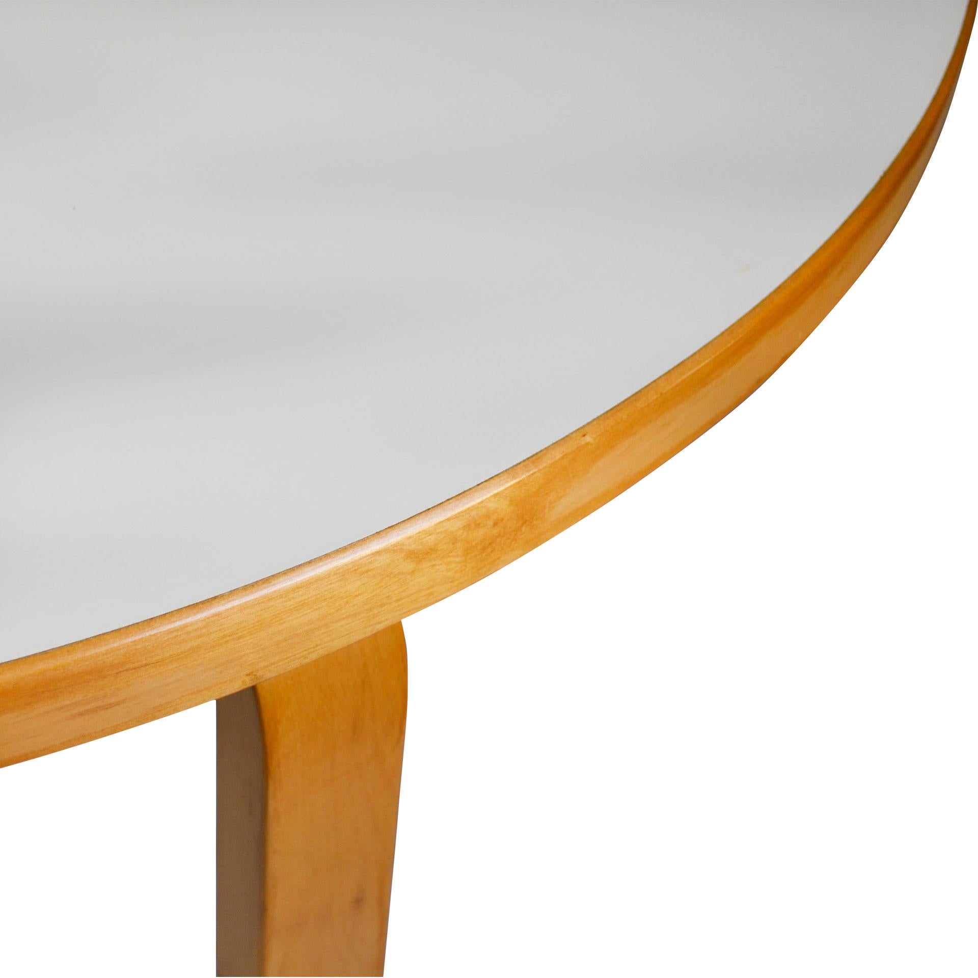 Mid-Century Modern 20th Century Alvar Aalto Consolle Mod. 95 for Artek in Birch Wood and Laminate