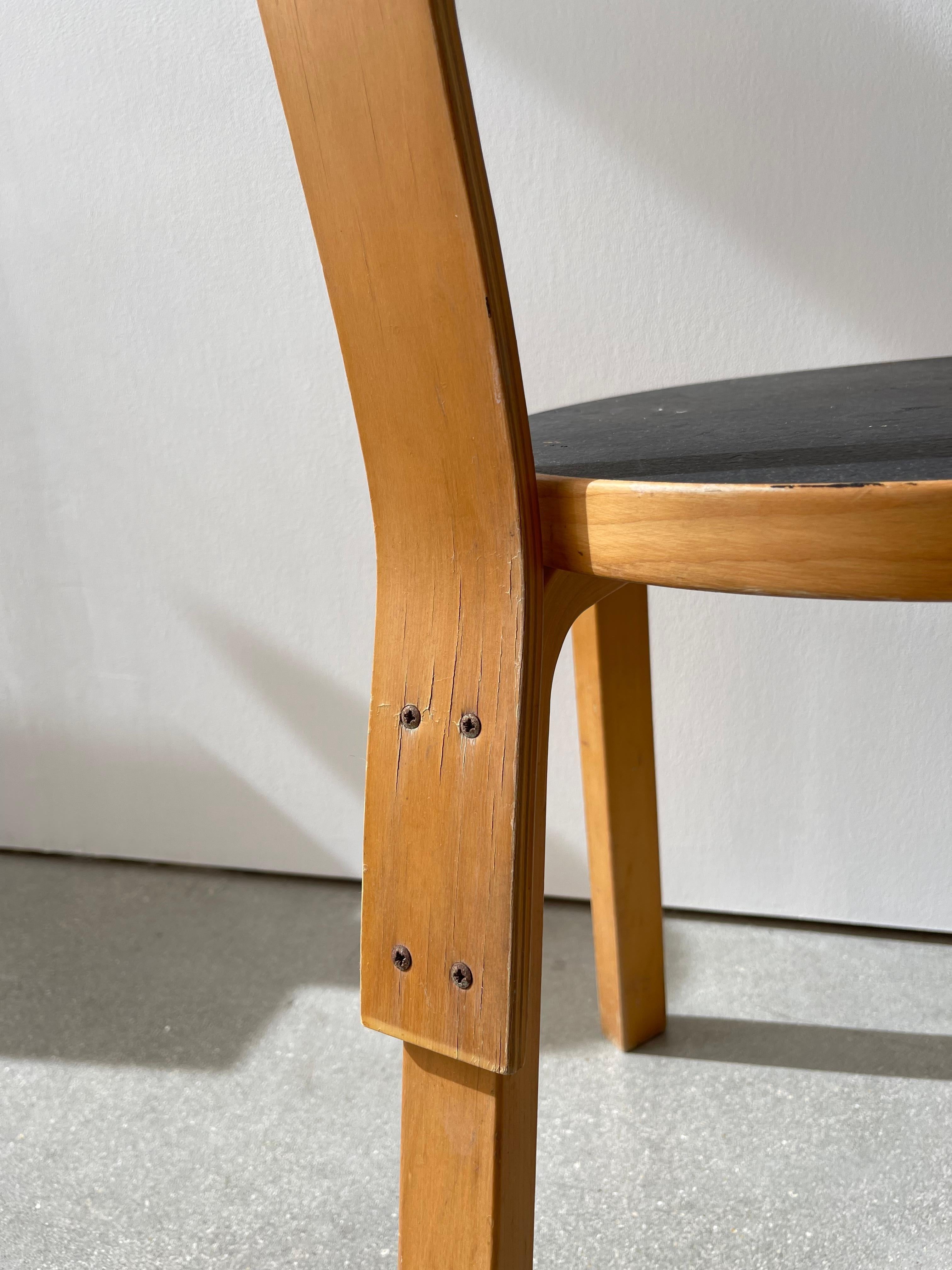 Mid-Century Modern 20th Century Alvar Aalto Model 66 Chair For Sale
