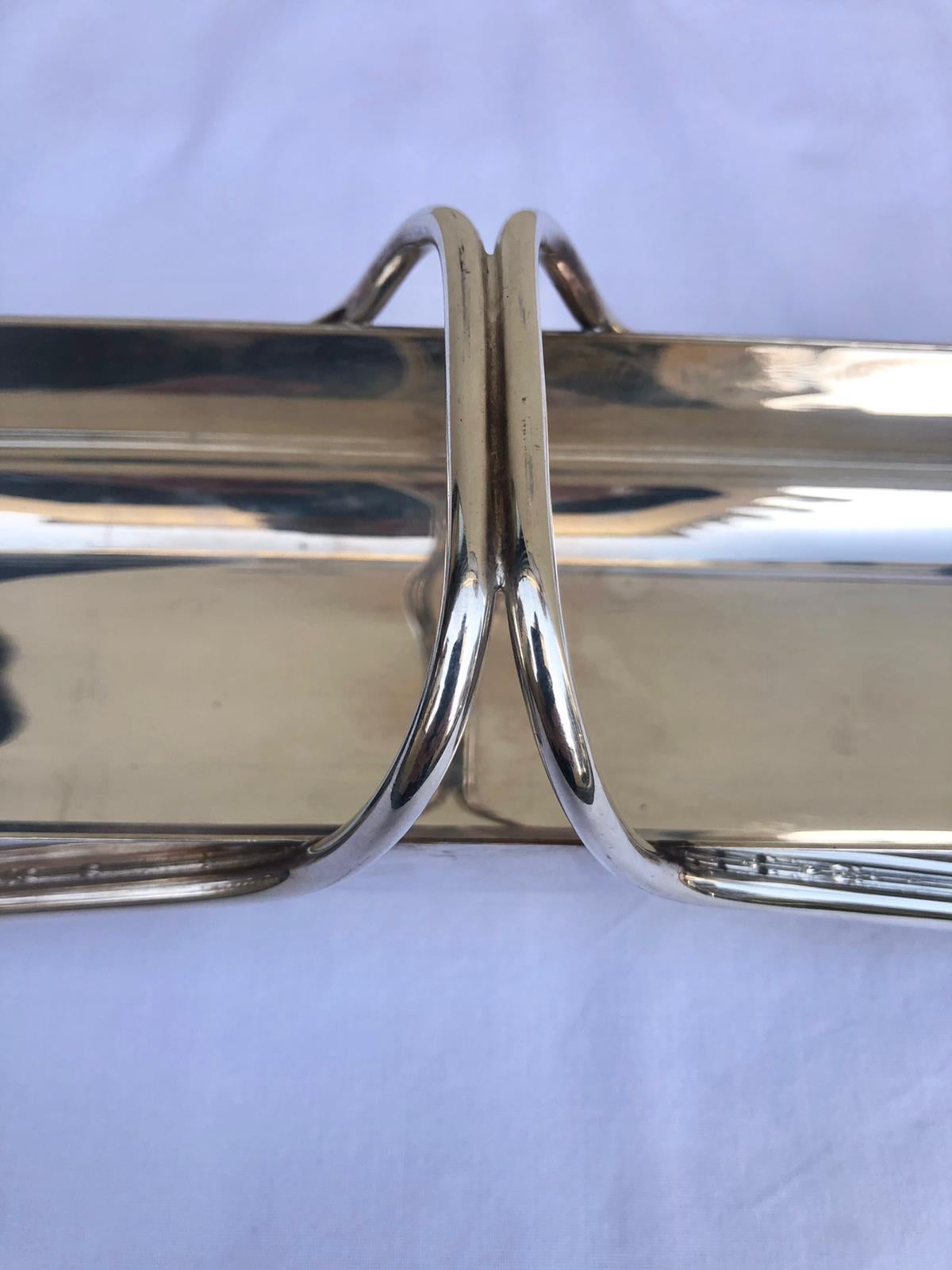 20Th Century, Amazing, Christofle silver-plated breadstick holder. France 1950 In Good Condition In Catania, IT