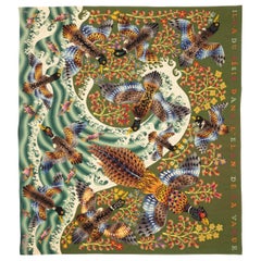 20th Century Amazing Tapestry by French Artist René Perrot "The Wave" in Wool