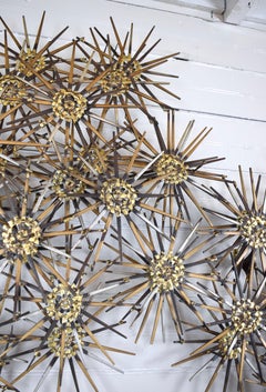 20th Century American Abstract Metal Starburst Wall Sculpture by Marc Weinstein