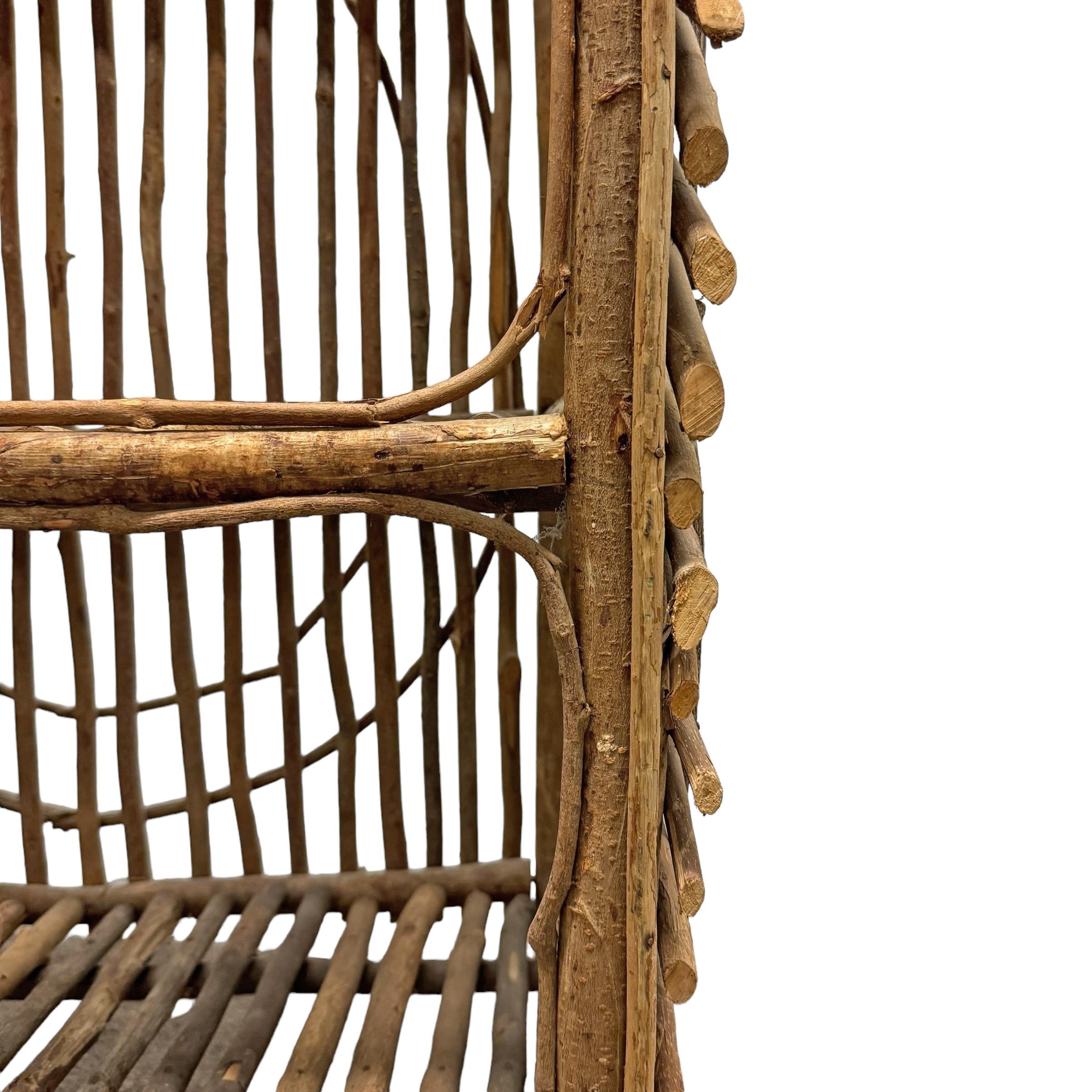 Scaffalatura americana del XX secolo in stile Adirondack in vendita 4