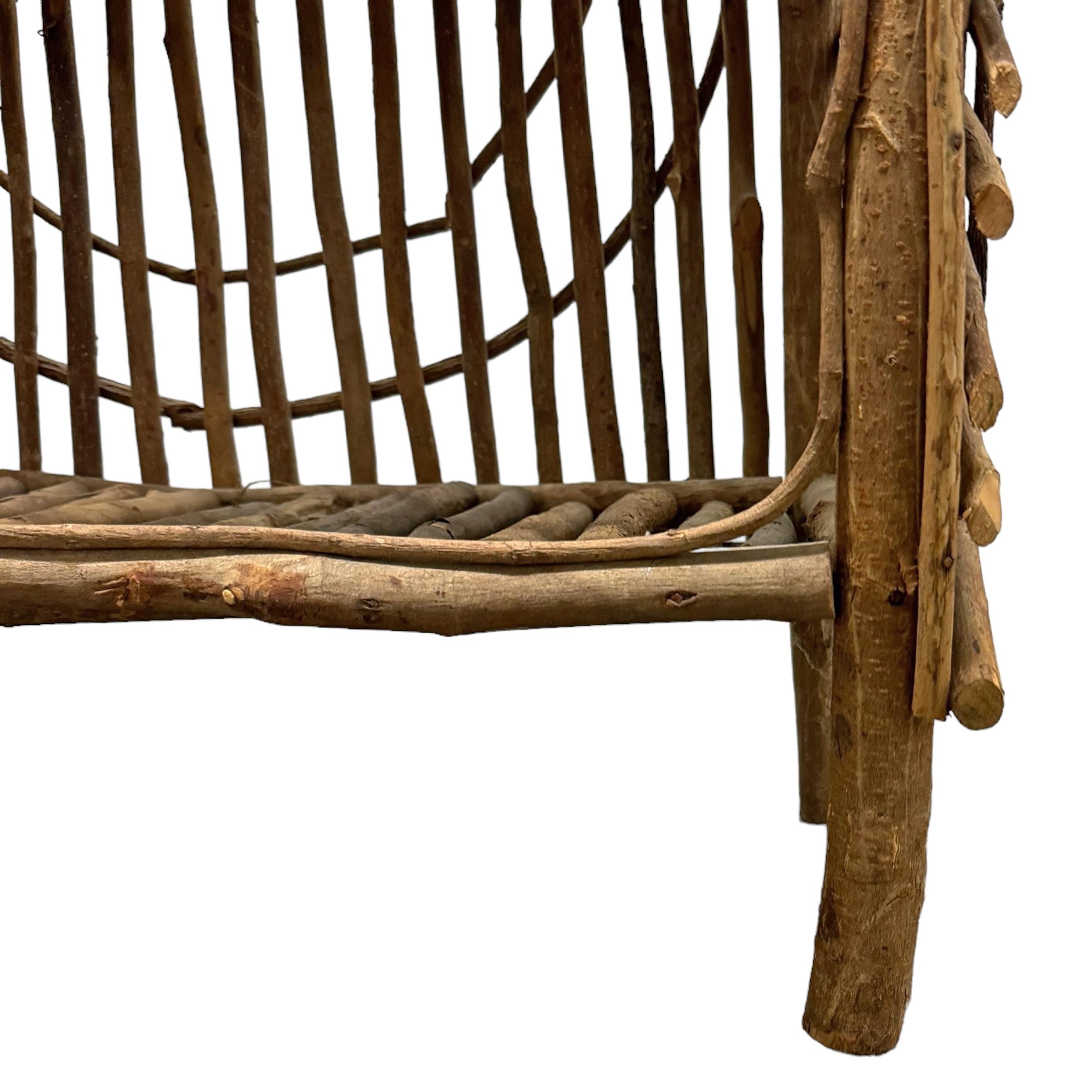 Scaffalatura americana del XX secolo in stile Adirondack in vendita 5