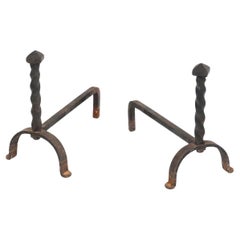 20th Century American Andirons - A Pair