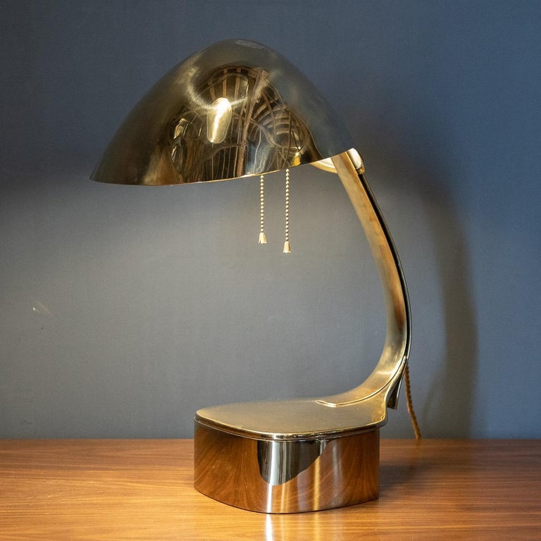 20th Century American Art Deco Brass Table Lamp, c.1930 at 1stDibs
