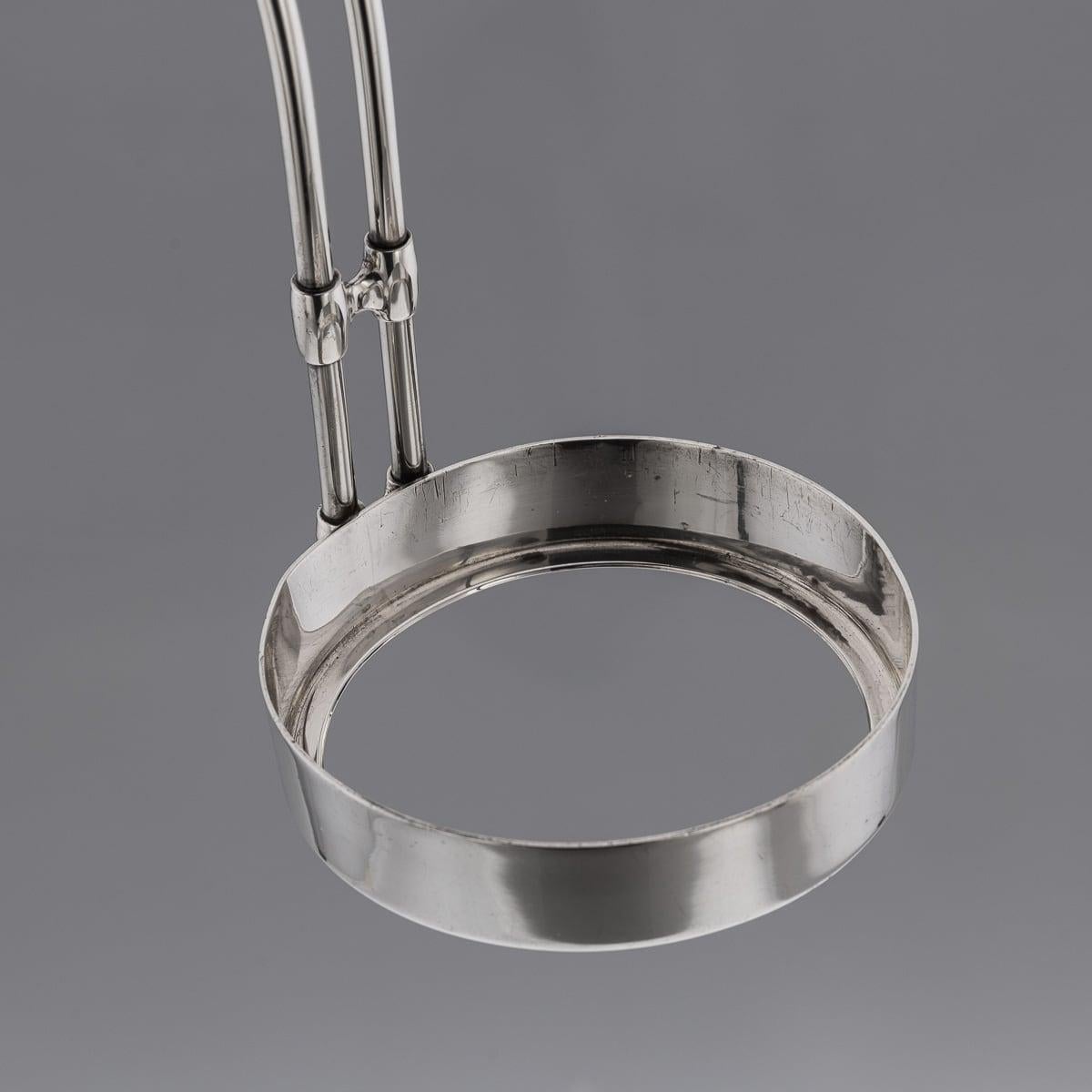Portabottiglie da vino in argento massiccio Art Deco americano del XX secolo Cartier c.1920 in vendita 4