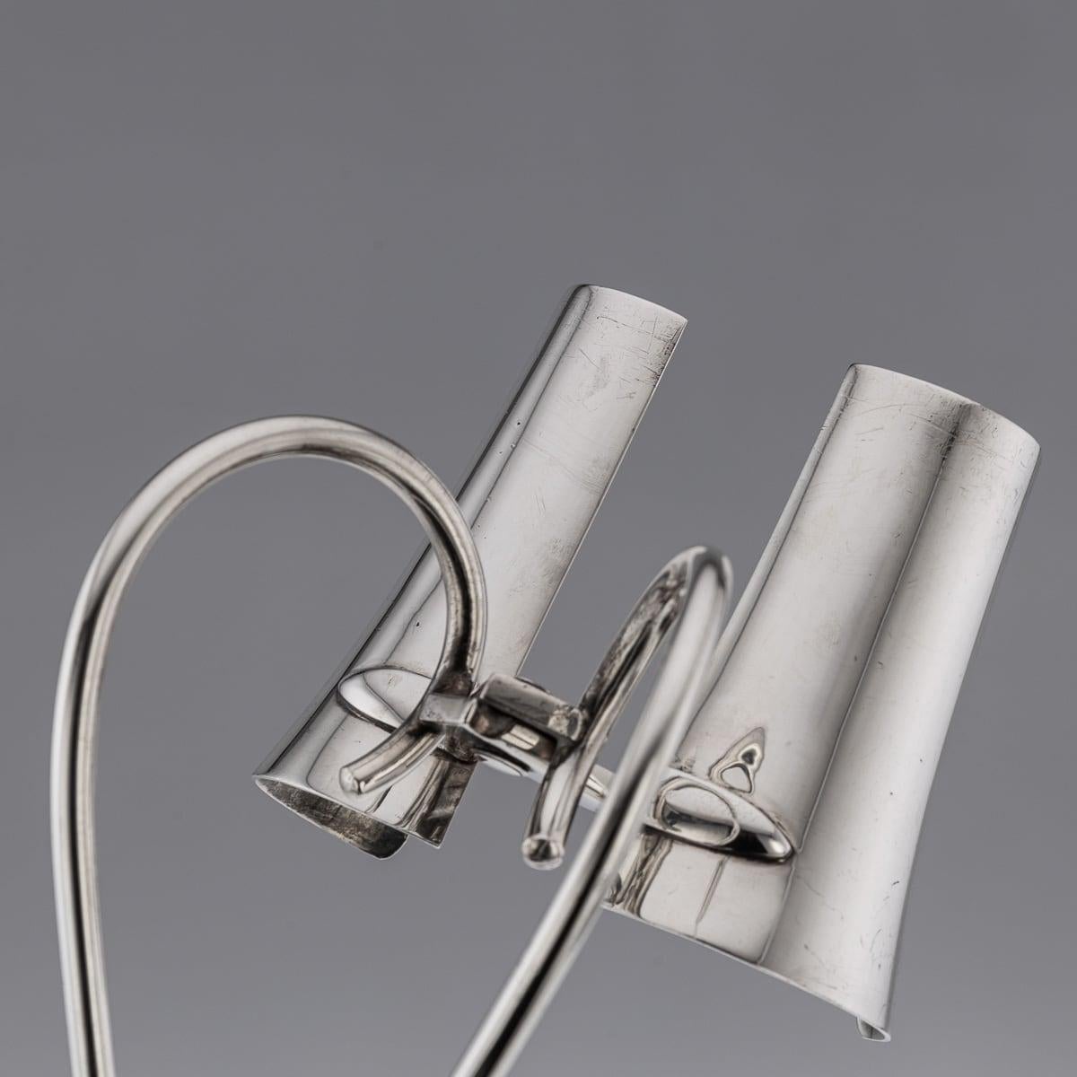 Portabottiglie da vino in argento massiccio Art Deco americano del XX secolo Cartier c.1920 in vendita 6