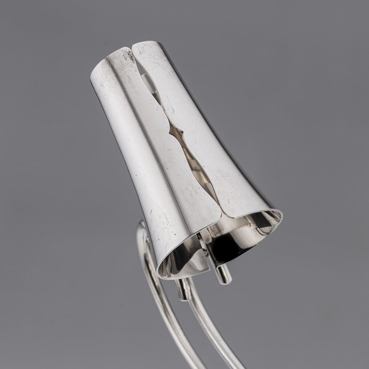 Portabottiglie da vino in argento massiccio Art Deco americano del XX secolo Cartier c.1920 in vendita 1