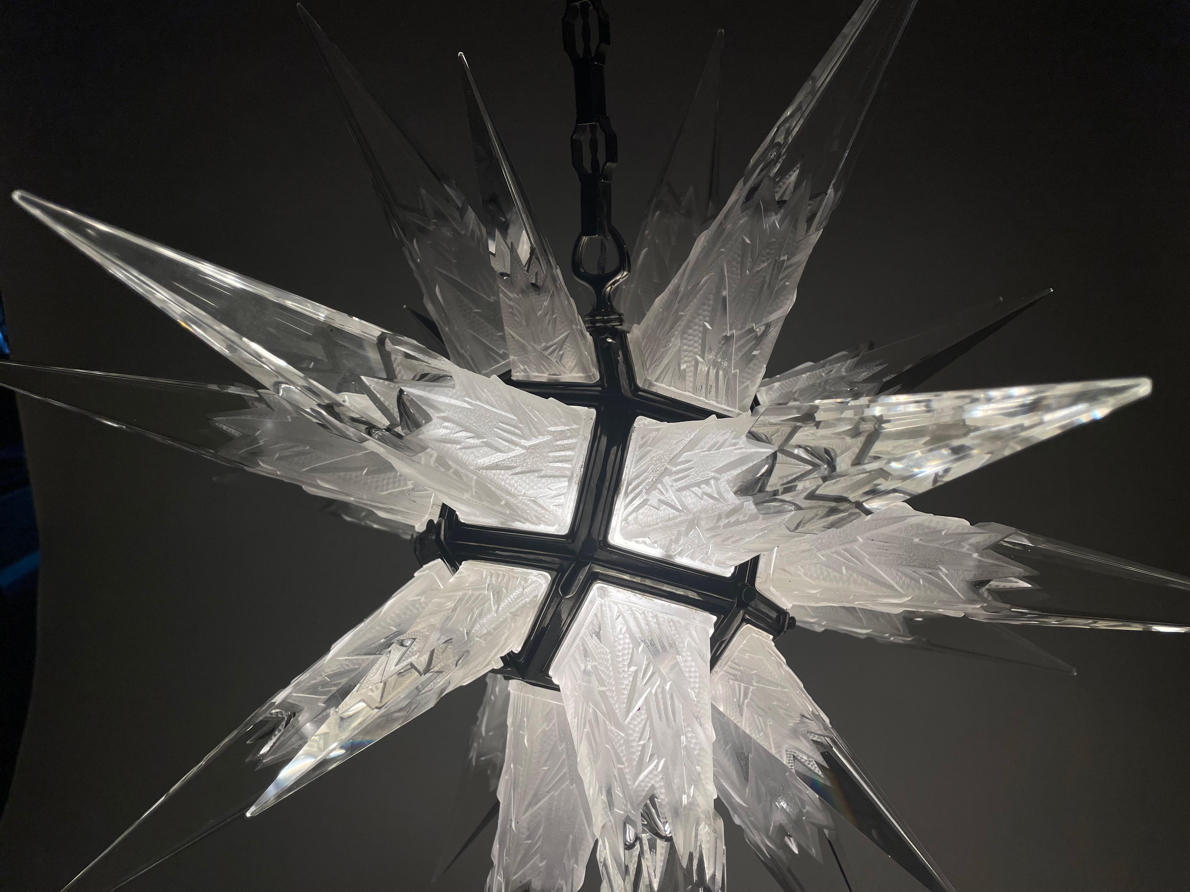 20th Century American Art Deco L'etoilé Chandelier by, Charles J. Weinstein 1