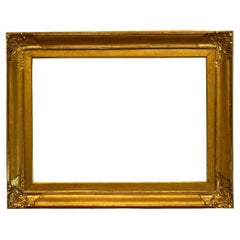 20th Century American Arts and Crafts Gold Leaf 20x27 Picture Frame