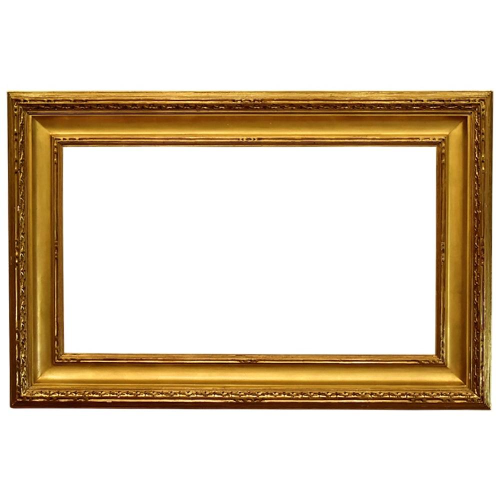 20th Century American Arts and Crafts hand carved 18x32 picture frame.

18x32 American 20th Century Arts and Crafts hand carved picture frame.

Hand carved and gilt Lopez frame.

Rabbet Dimensions: 18