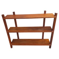20th Century American Arts and Crafts Solid Mahogany Open Bookcase Etagere