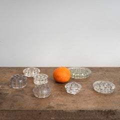 20th Century American Assorted Flower Frogs in Molded Glass