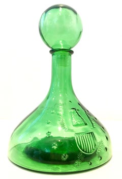 20th Century American Blown Glass "American Eagle" Liquor Decanter