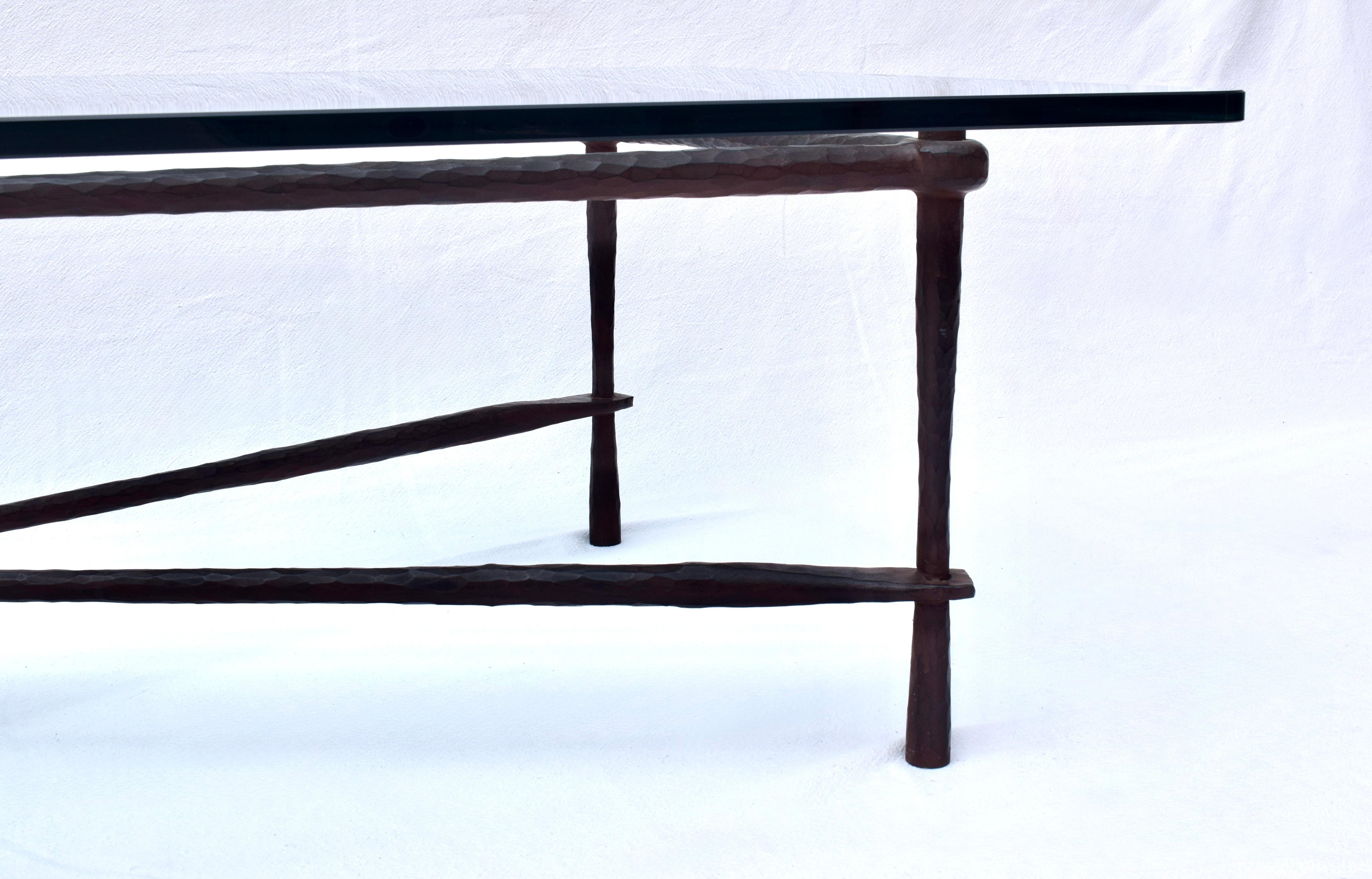 20th Century American Bronze Coffee Table by Carole Gratale For Sale 8