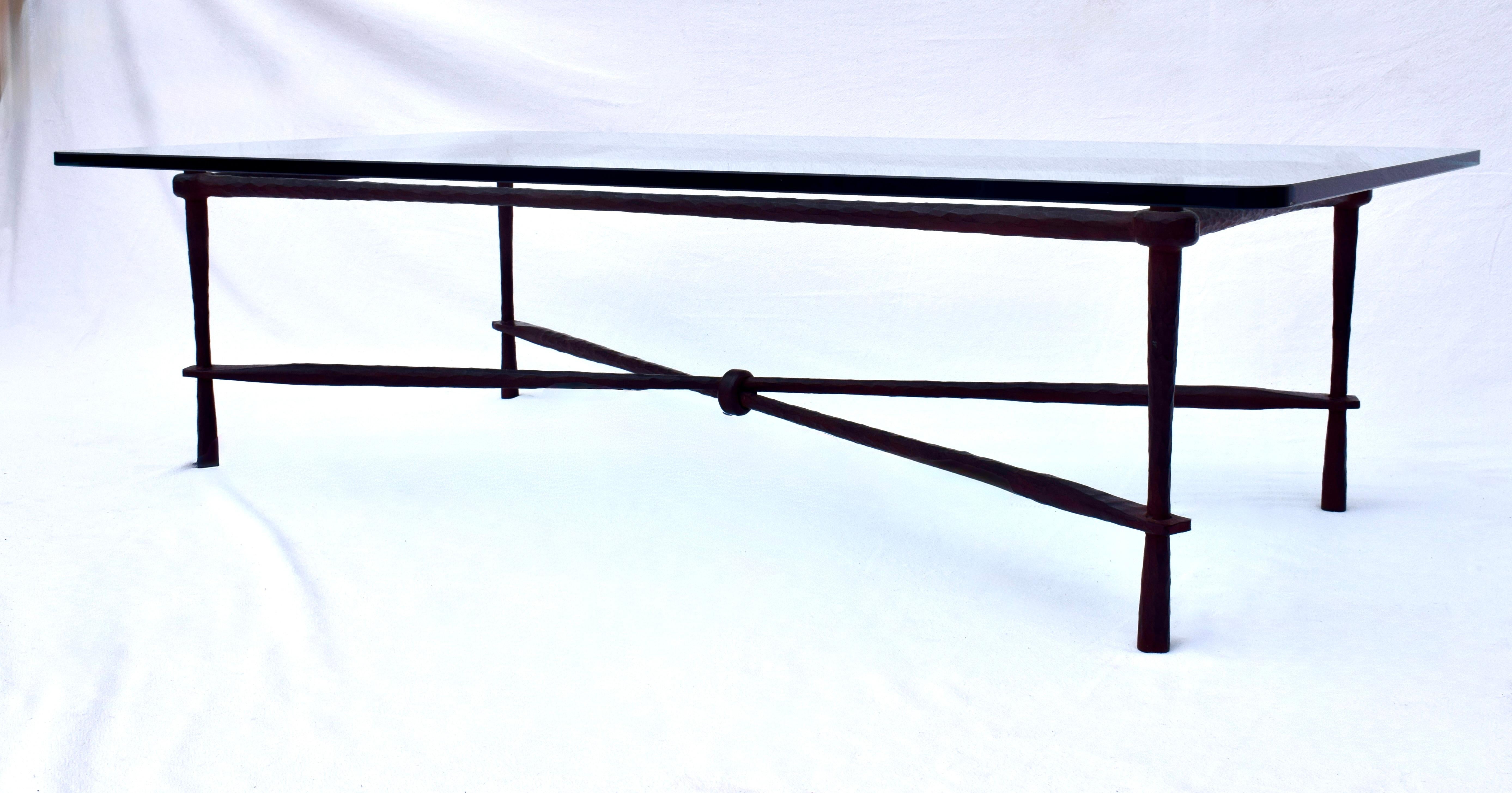 Brutalist 20th Century American Bronze Coffee Table by Carole Gratale For Sale