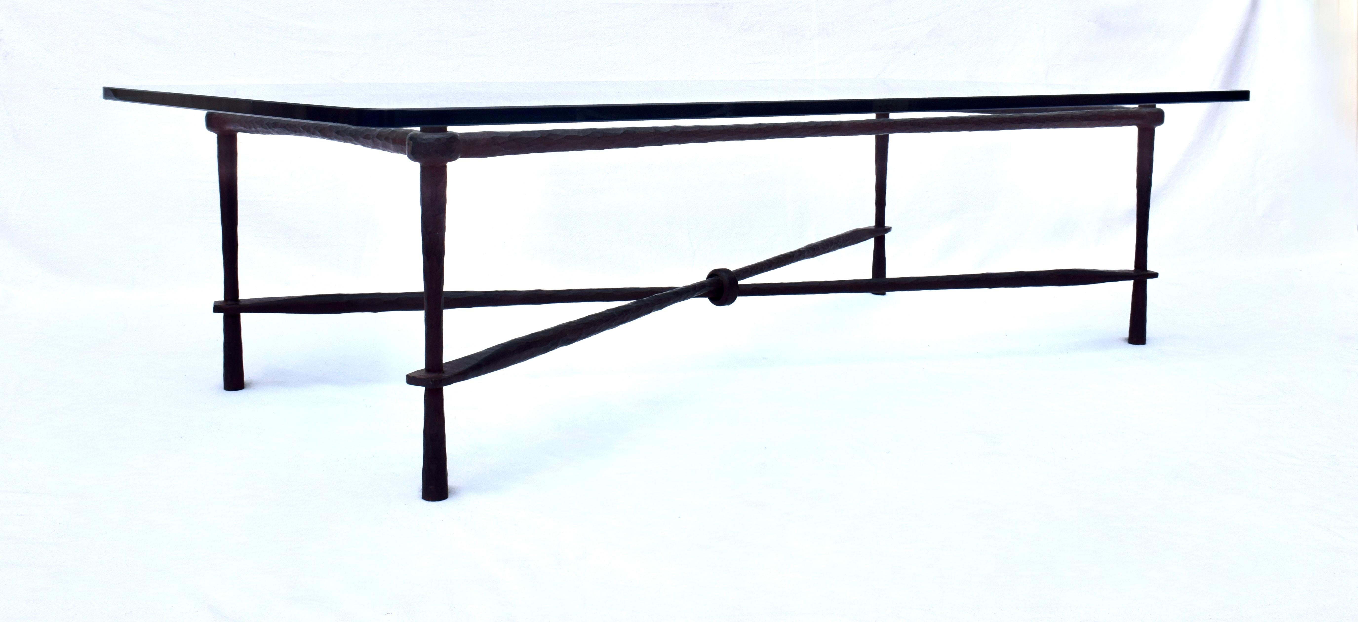 20th Century American Bronze Coffee Table by Carole Gratale In Good Condition For Sale In Southampton, NJ