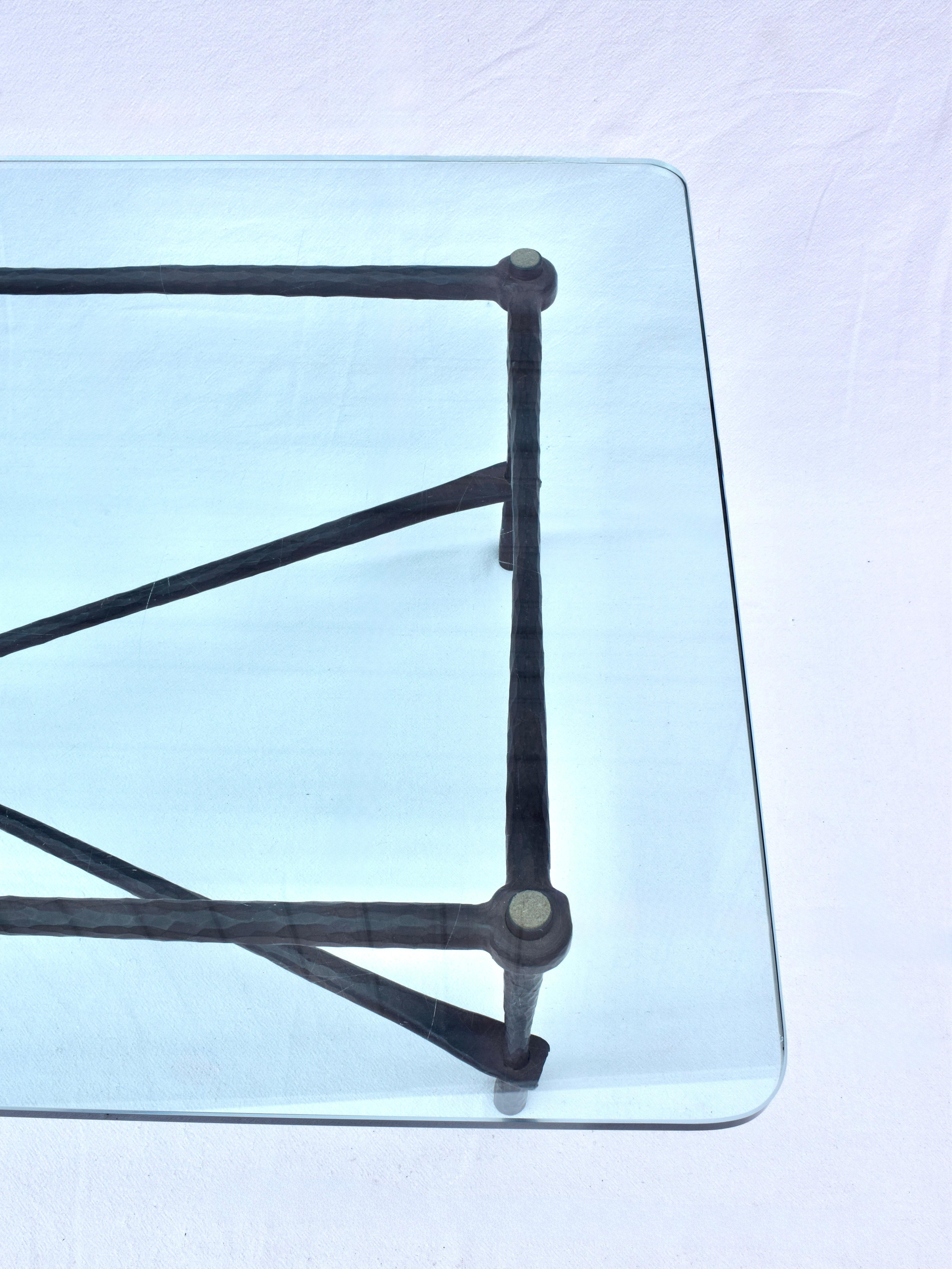 20th Century American Bronze Coffee Table by Carole Gratale For Sale 3