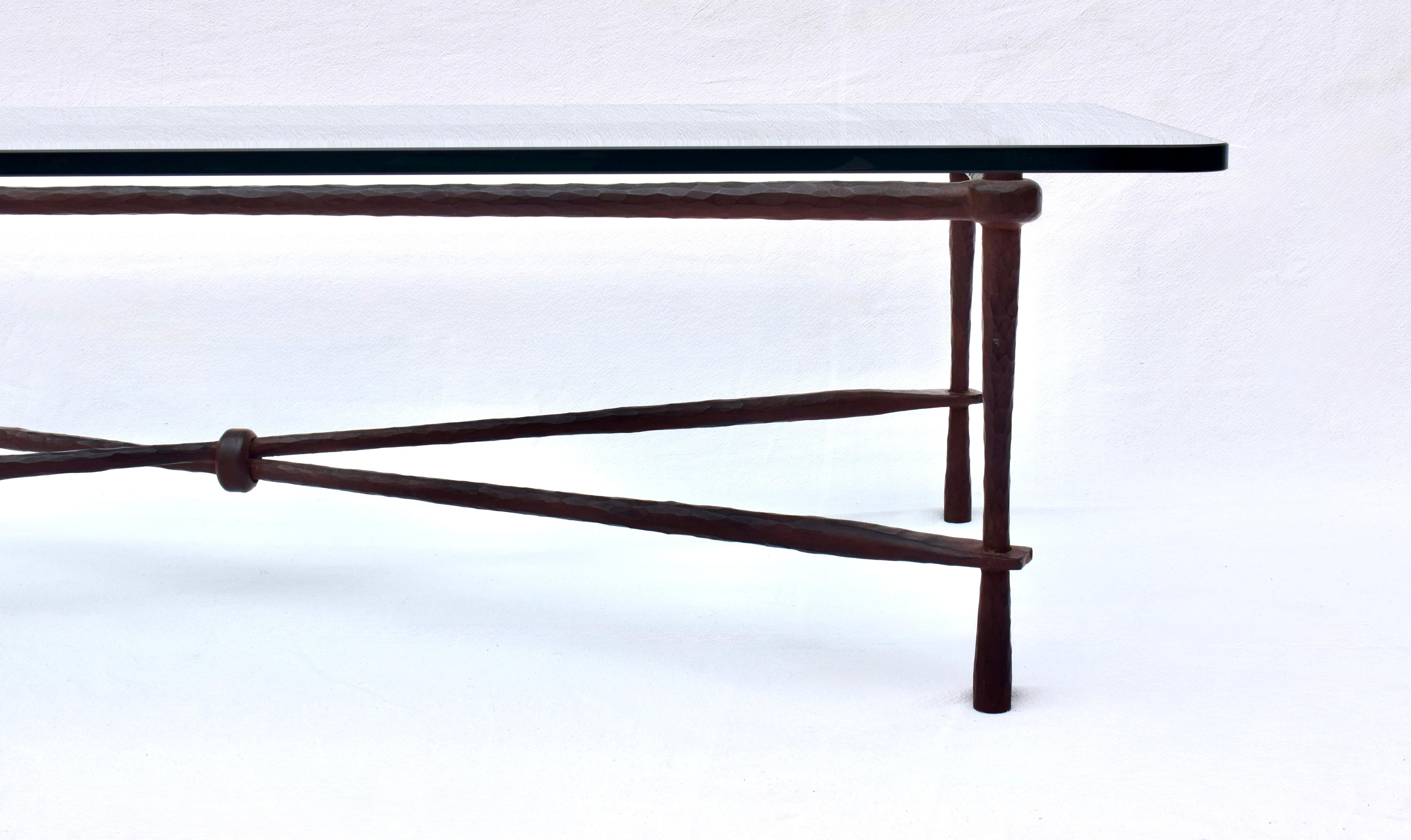 20th Century American Bronze Coffee Table by Carole Gratale For Sale 4