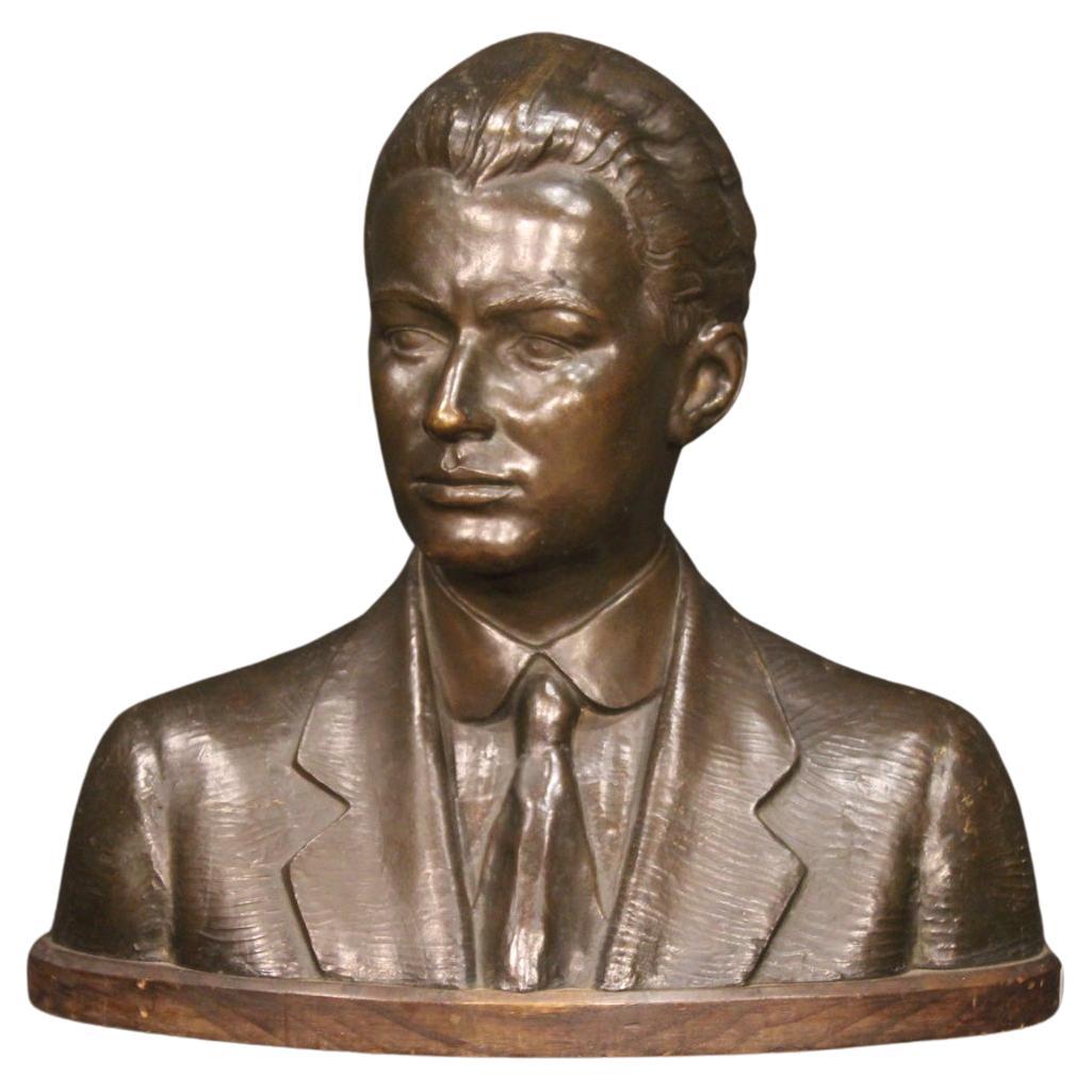 Sculpture d'homme en bronze américaine du 20e siècle, 1930