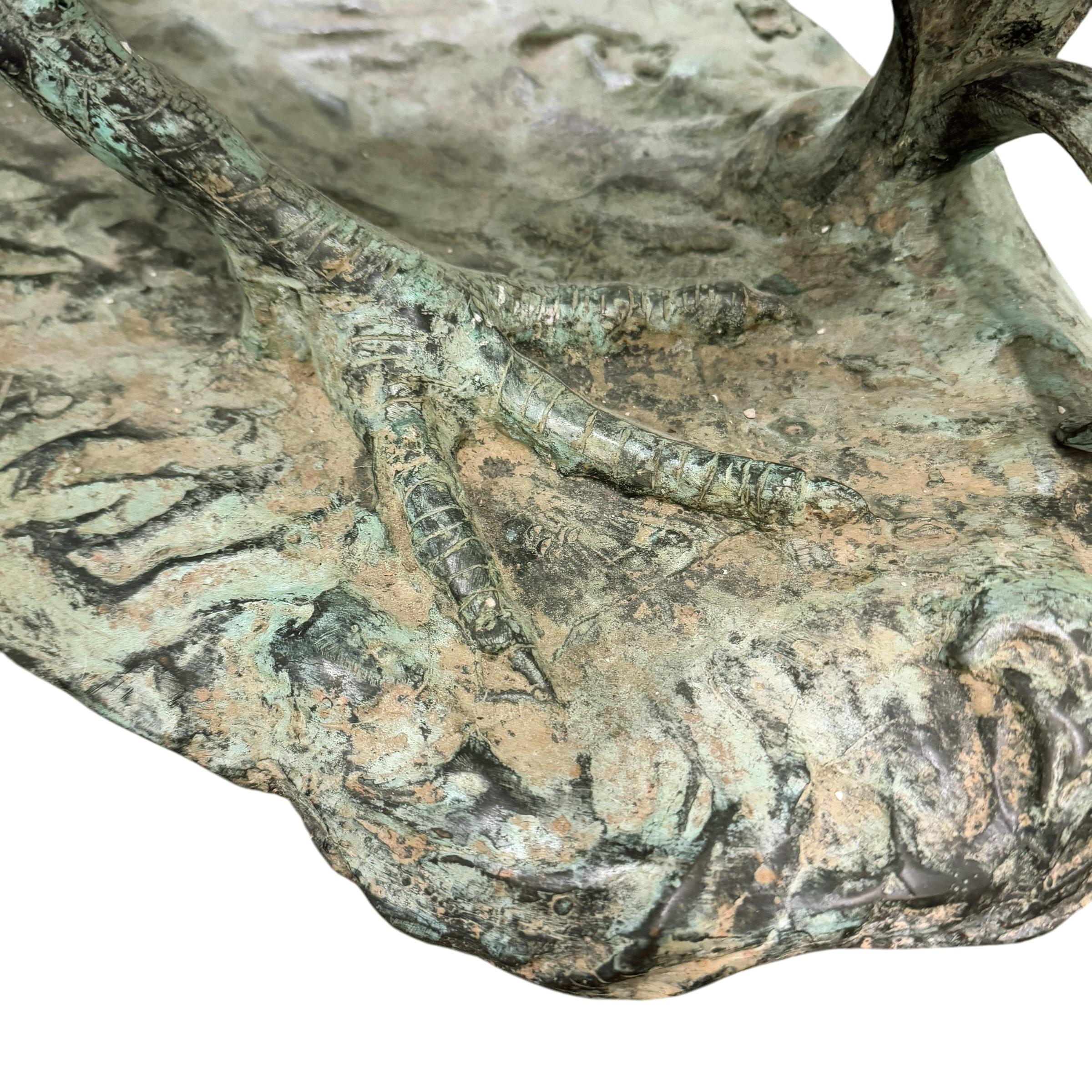 Sculpture américaine en bronze du 20e siècle représentant un Swan en vente 5