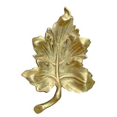 20th Century American Cast Bronze Leaf Dish