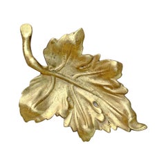 20th Century American Cast Bronze Leaf Dish