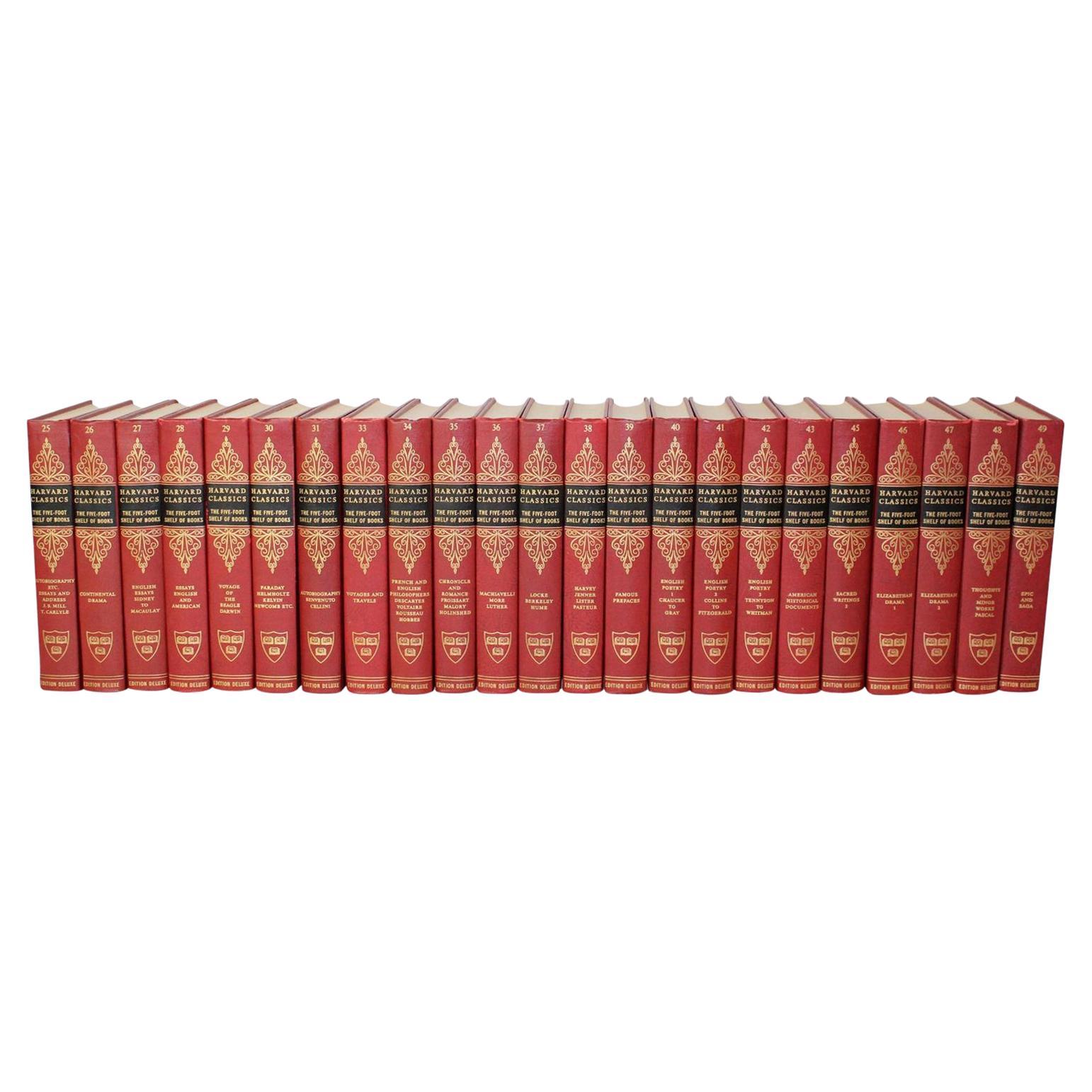 20th Century American Collection of Twenty Five Edition Harvard Classics Books For Sale