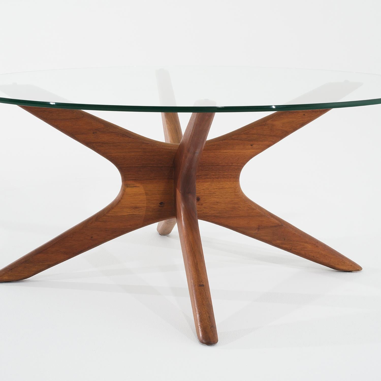 20th Century American Craft Associates Walnut Sofa Table by Adrian Pearsall For Sale 1