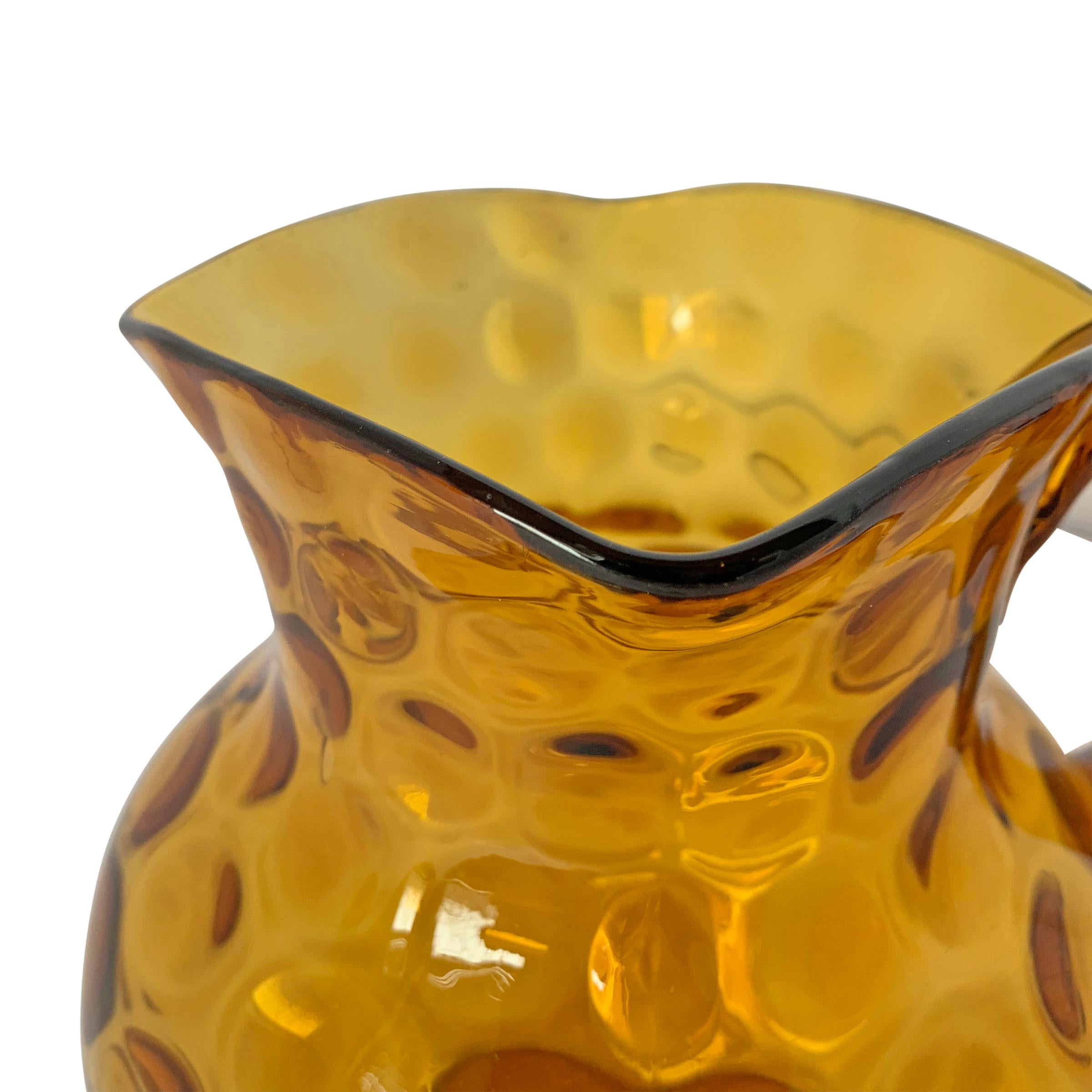 brown glass pitcher