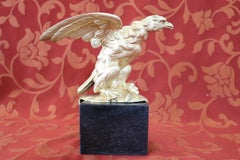 20th Century American Eagle in Gilded Bronze on a Marble Base, 1940s