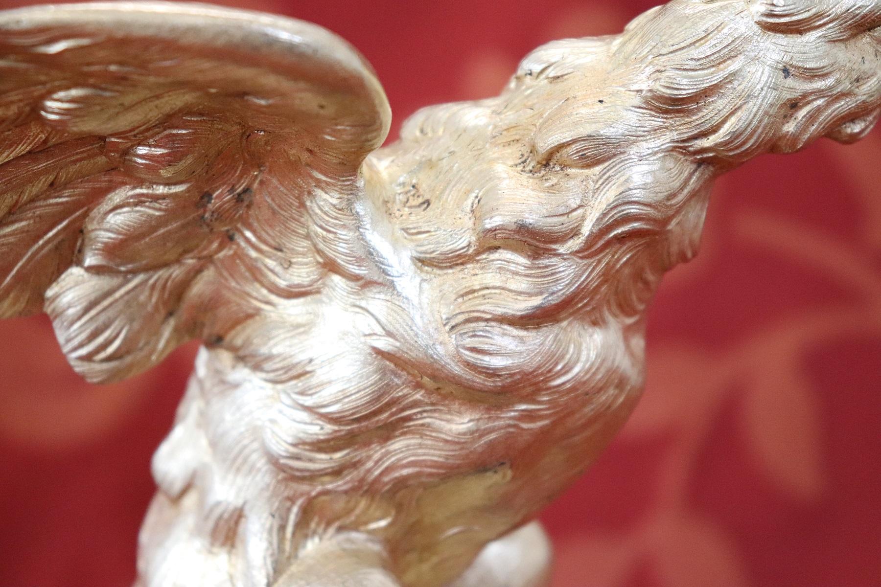 Gilt 20th Century American Eagle in Gilded Bronze on a Marble Base, 1940s