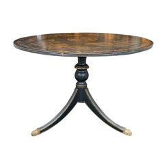 20th Century American Federal Style Painted Pedestal Table