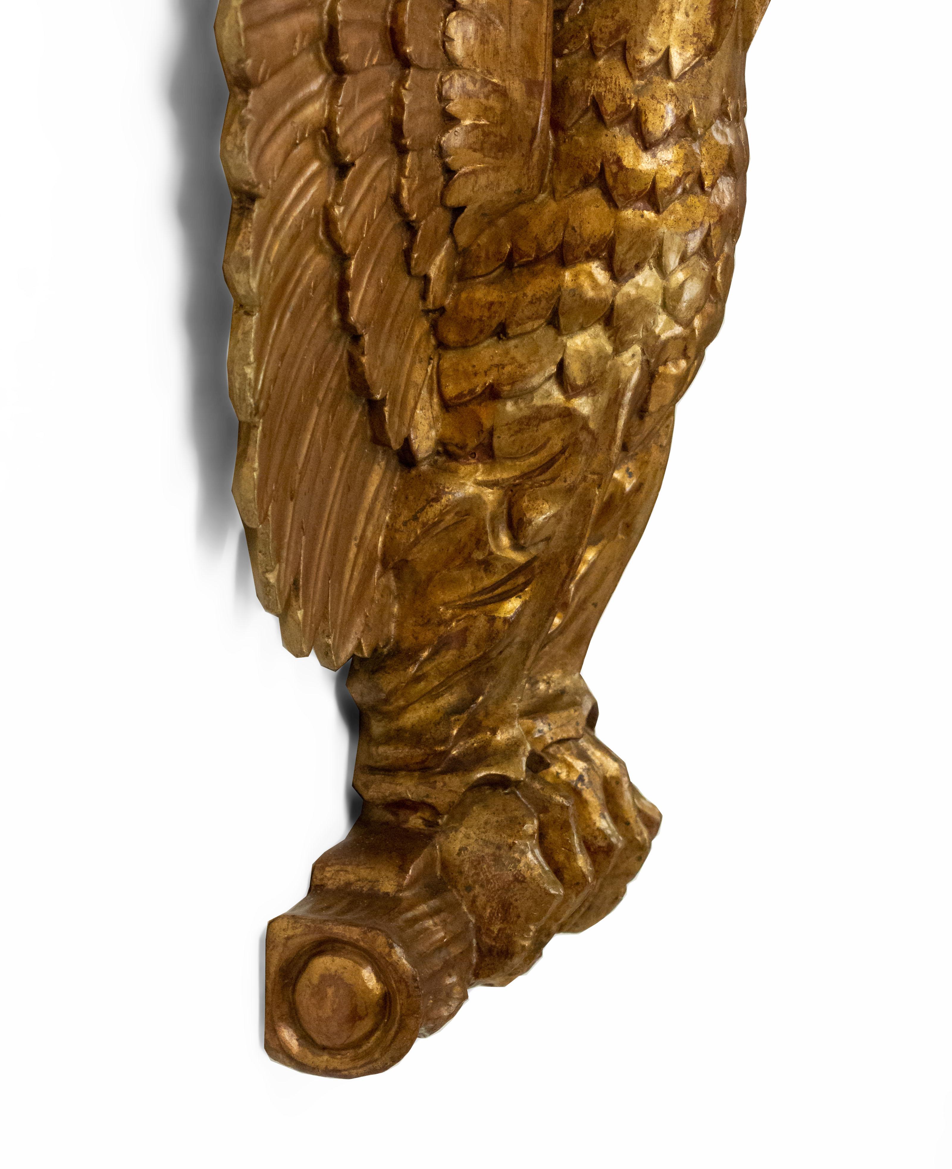 20th-Century American Gilt Carved Eagle Wall Plaque 3