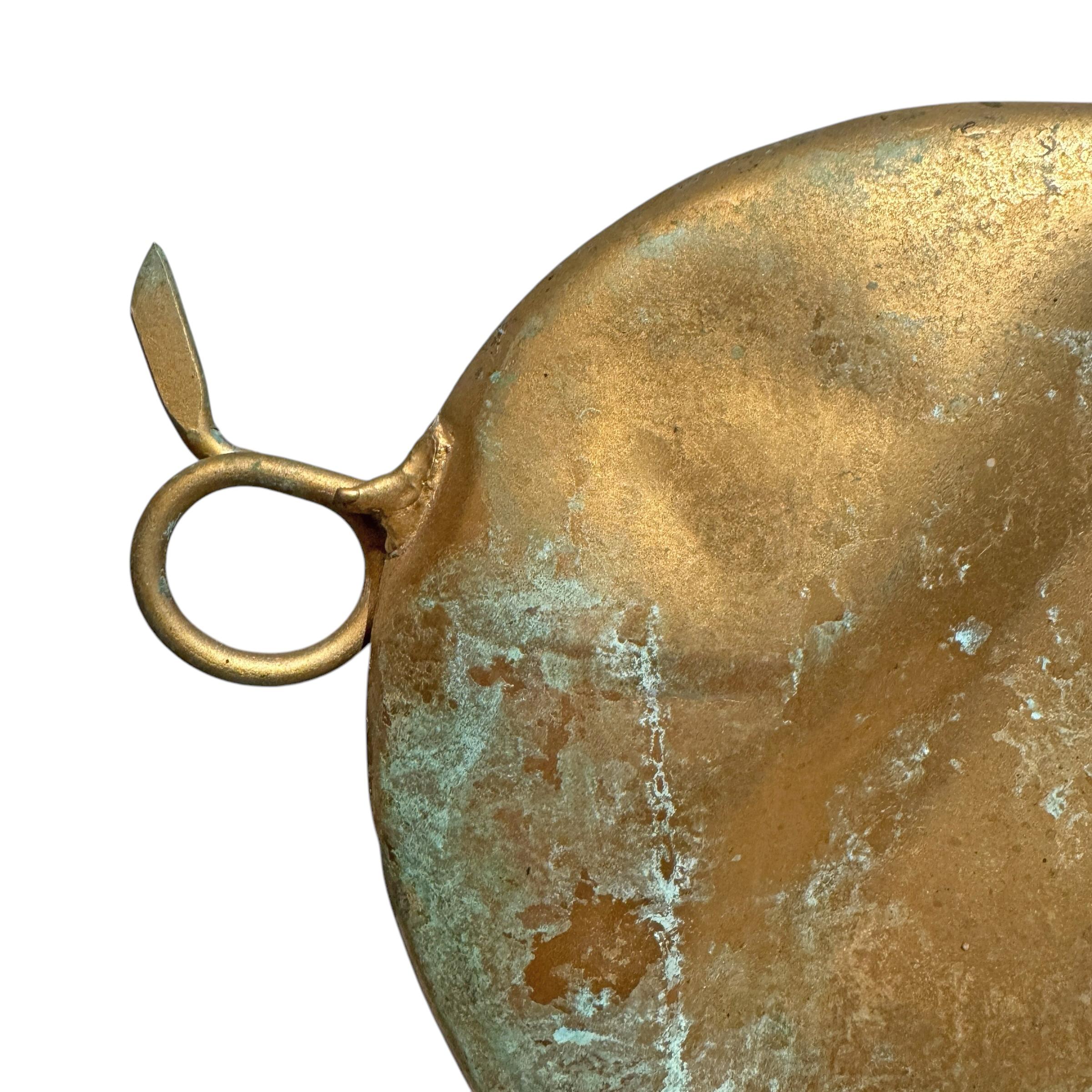 Veleta de cerdo de cobre dorado americano del siglo XX 3