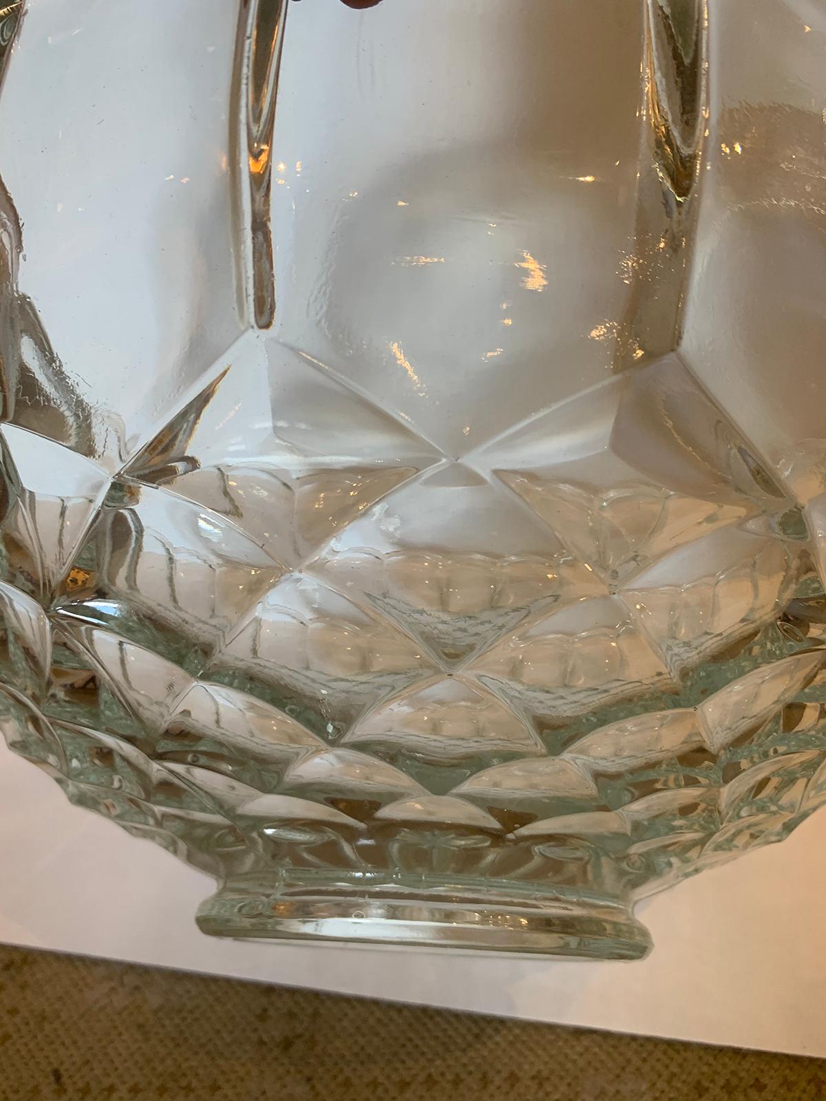 20th Century American Glass Punch Bowl 5