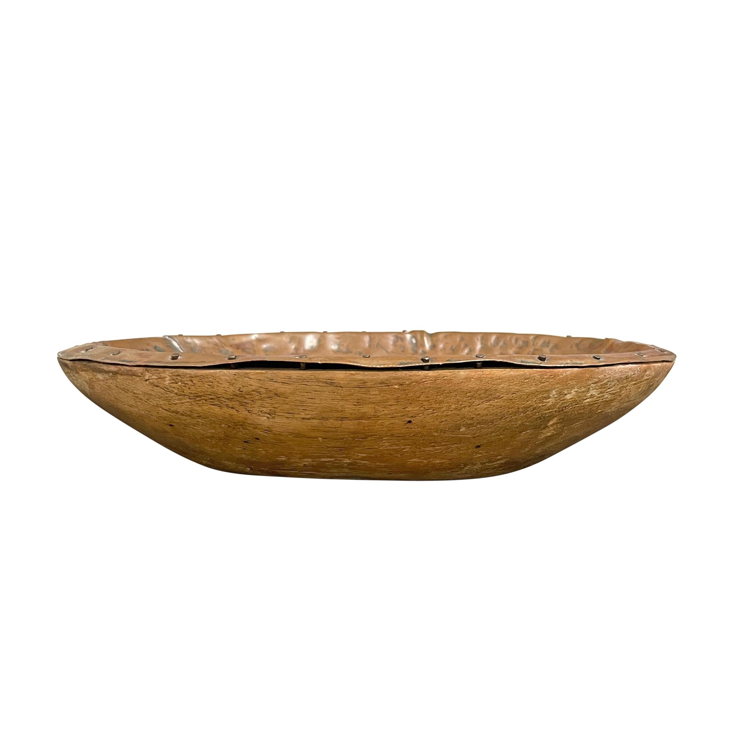 20th Century American Hammered Copper Bowl For Sale 1
